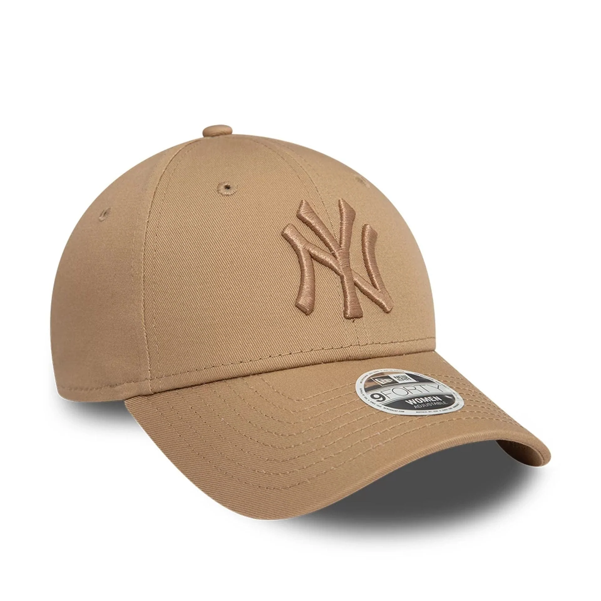 New York Yankees Womens League Essential Light Beige 9FORTY Adjustable Cap - Image 6
