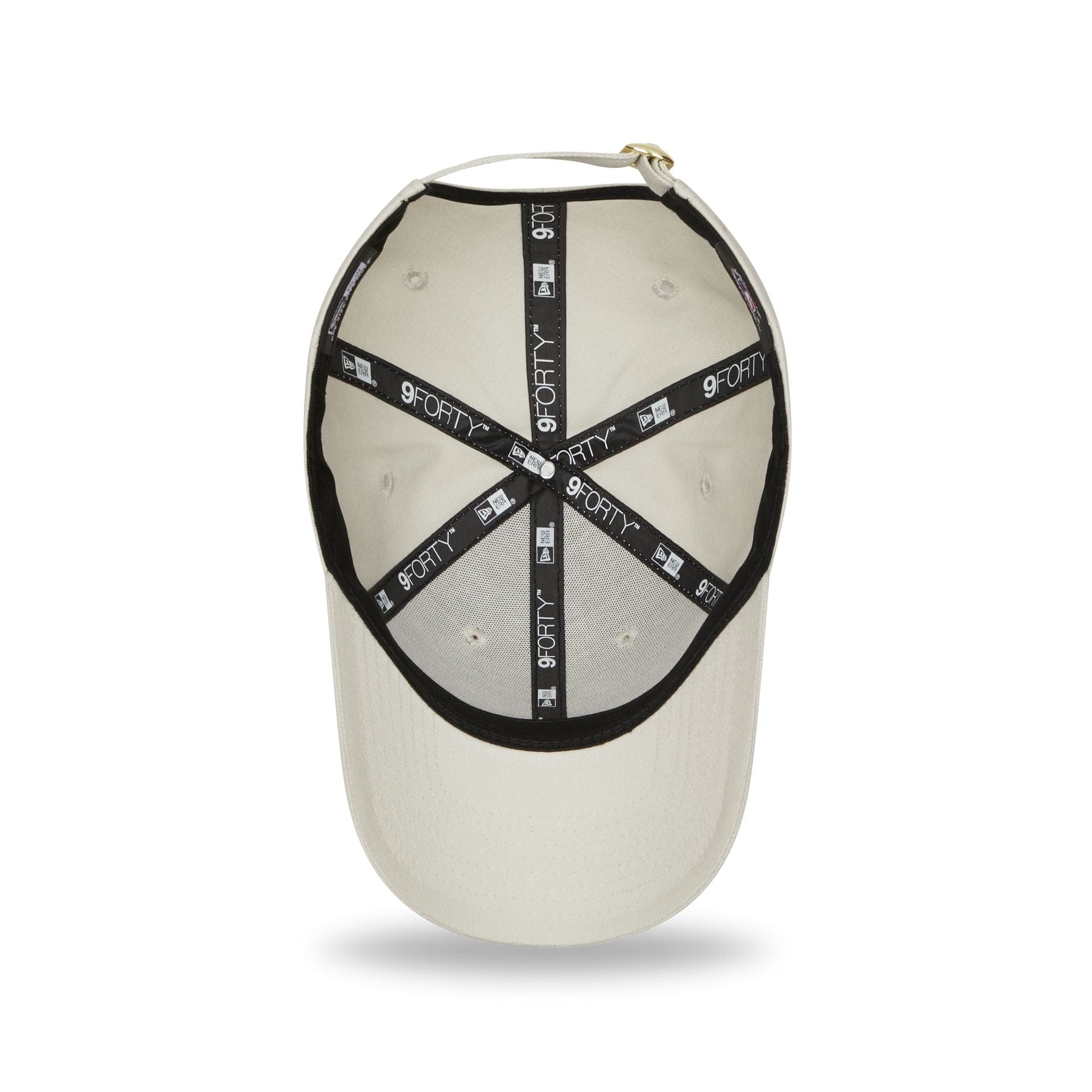 New York Yankees Womens Metallic Logo Cream 9FORTY Adjustable Cap - Image 5