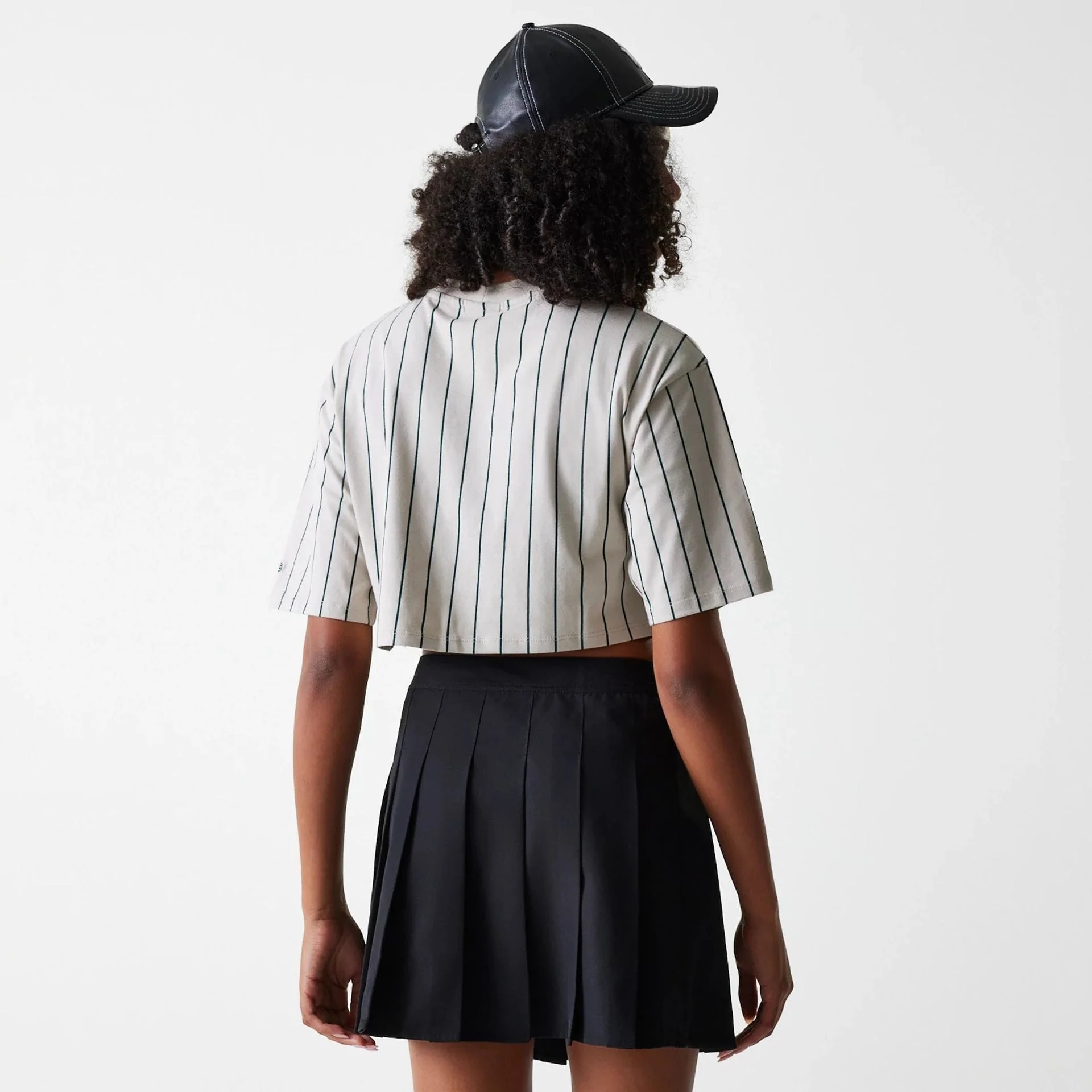 New York Yankees Womens MLB Black Tennis Skirt - Image 2