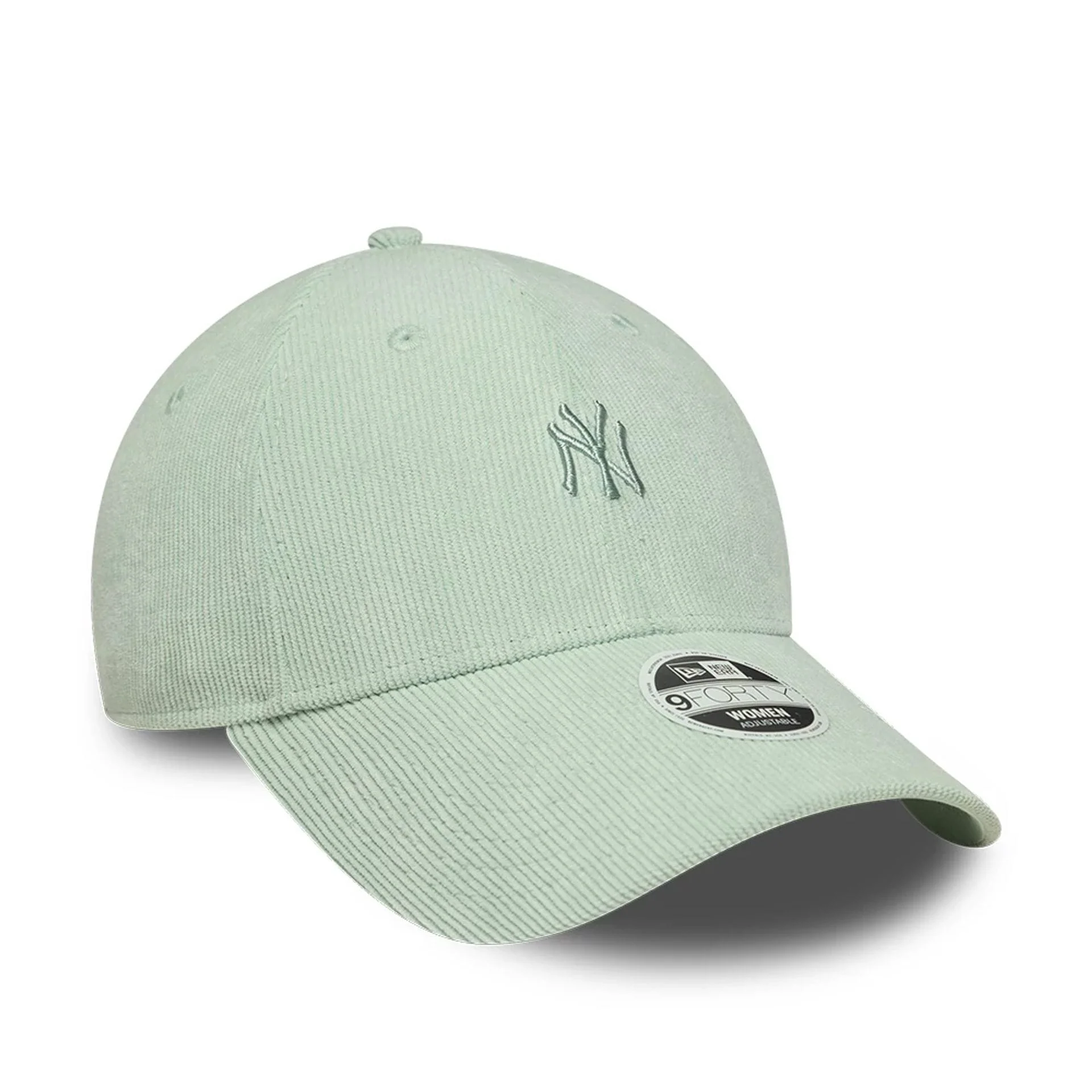 New York Yankees Womens MLB Cord Pastel Green 9FORTY Adjustable Cap - Image 3
