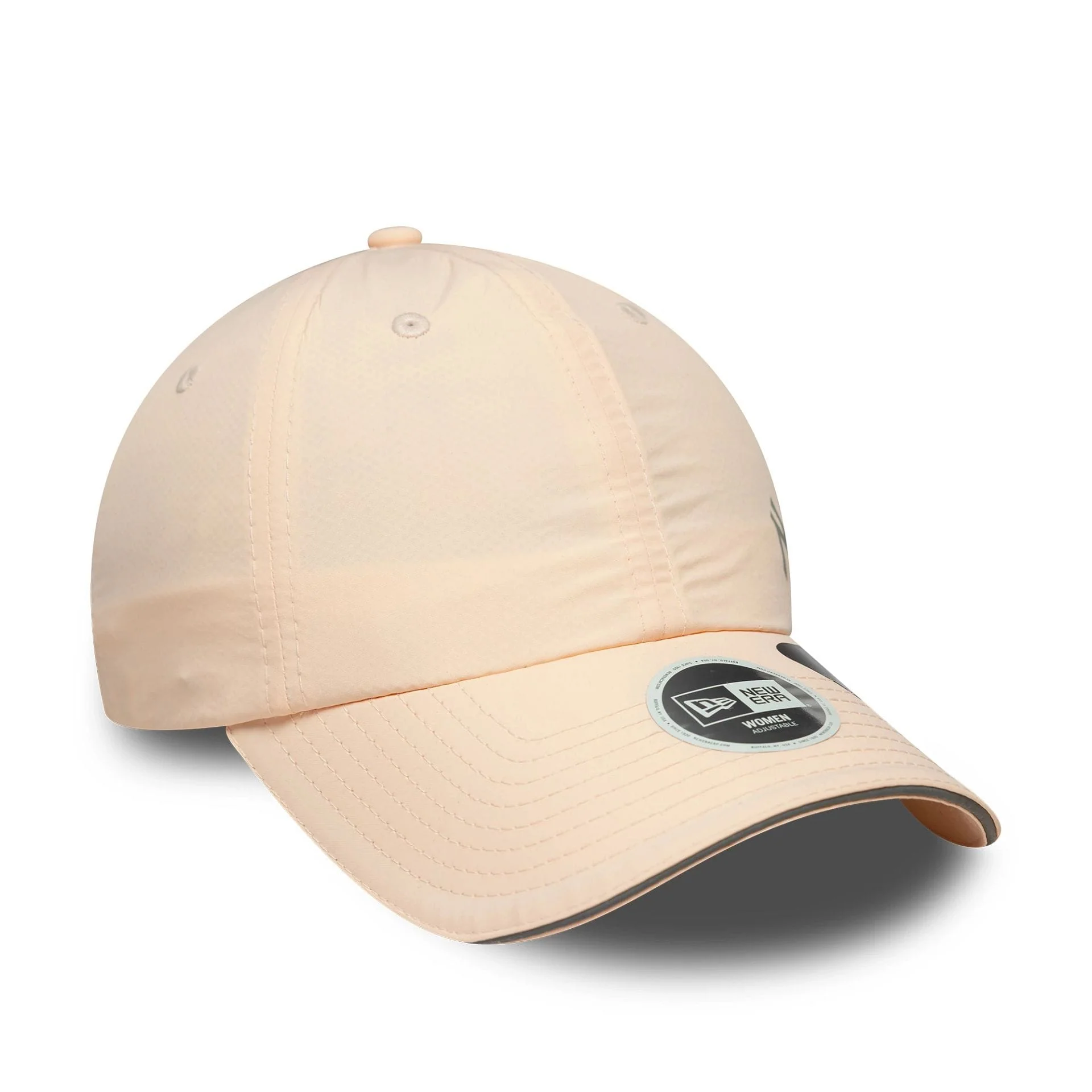 New York Yankees Womens MLB Flawless Pastel Pink Pony Tail Adjustable Cap - Image 4