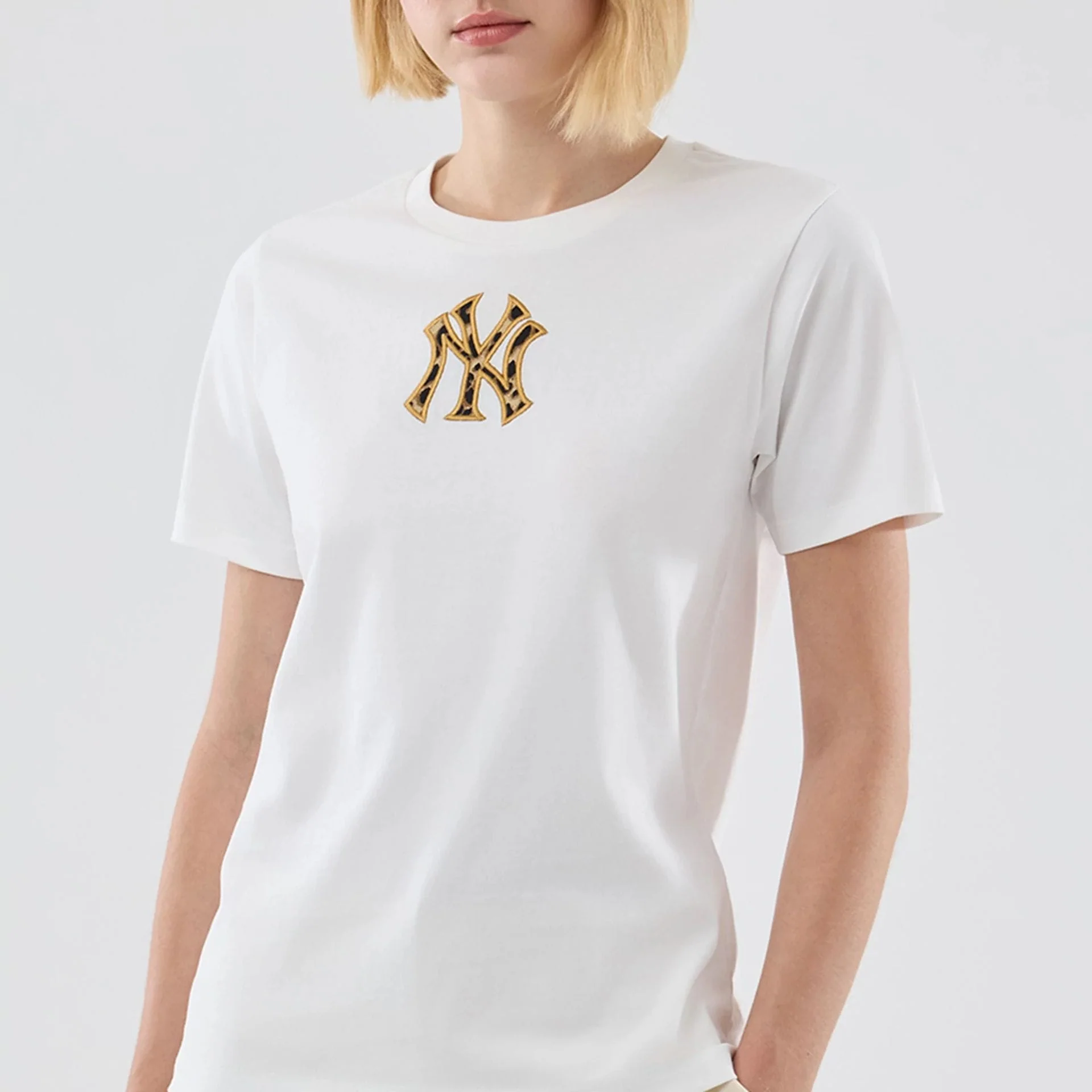 New York Yankees Womens MLB Infill White T-shirt - Image 3