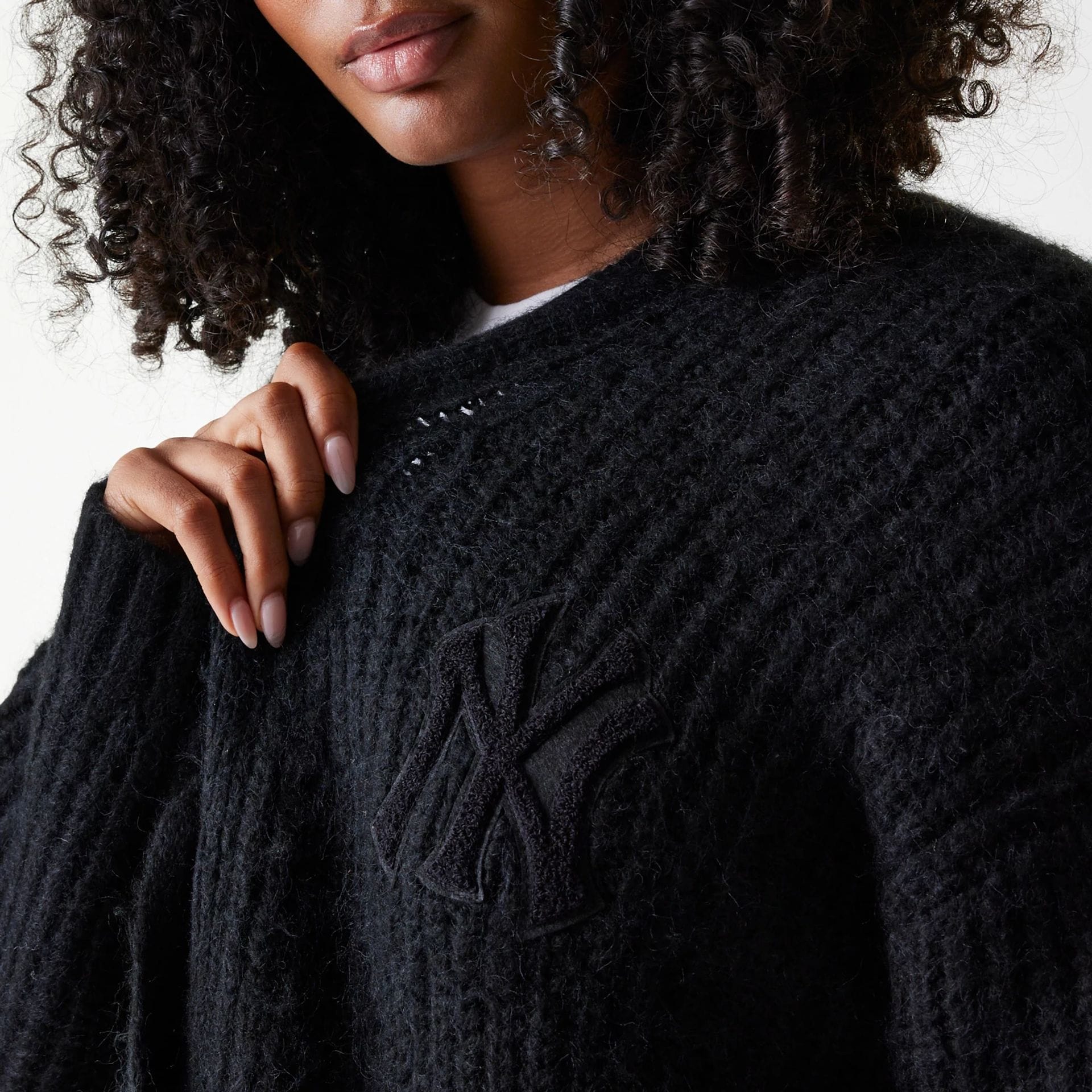 New York Yankees Womens MLB Knit Black Cardigan - Image 4