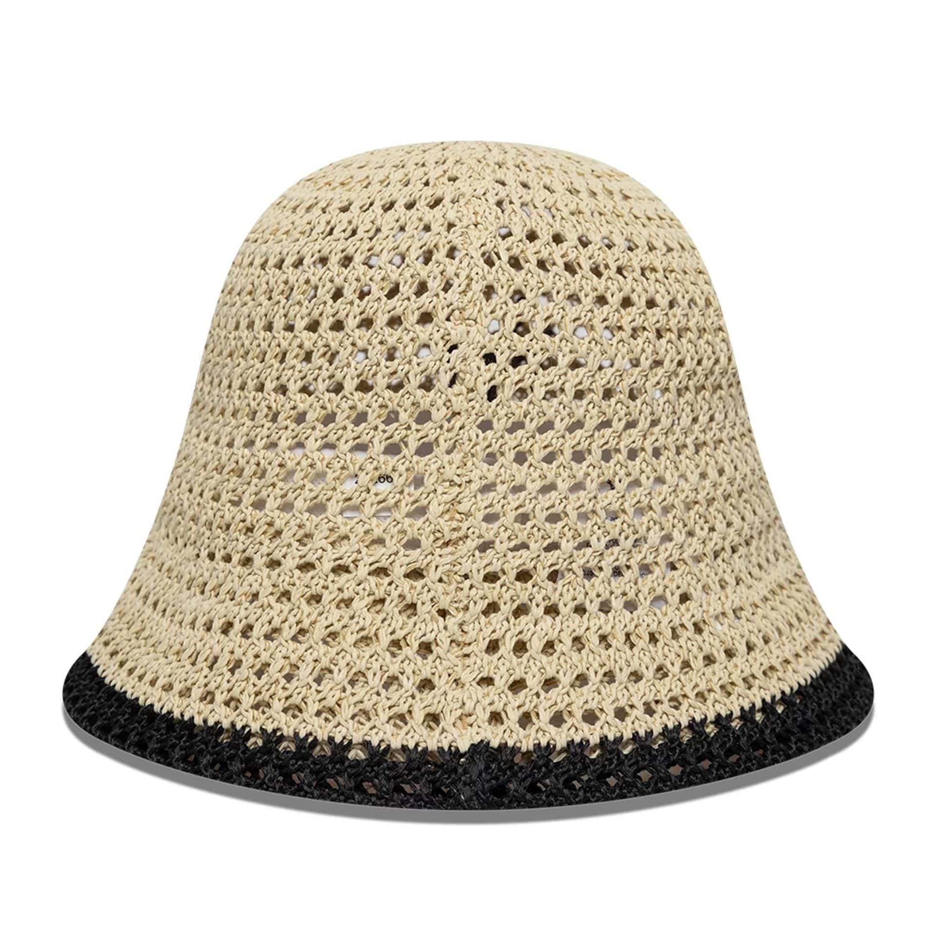 New York Yankees Womens MLB Knitted Light Beige Explorer Bucket Hat - Image 4