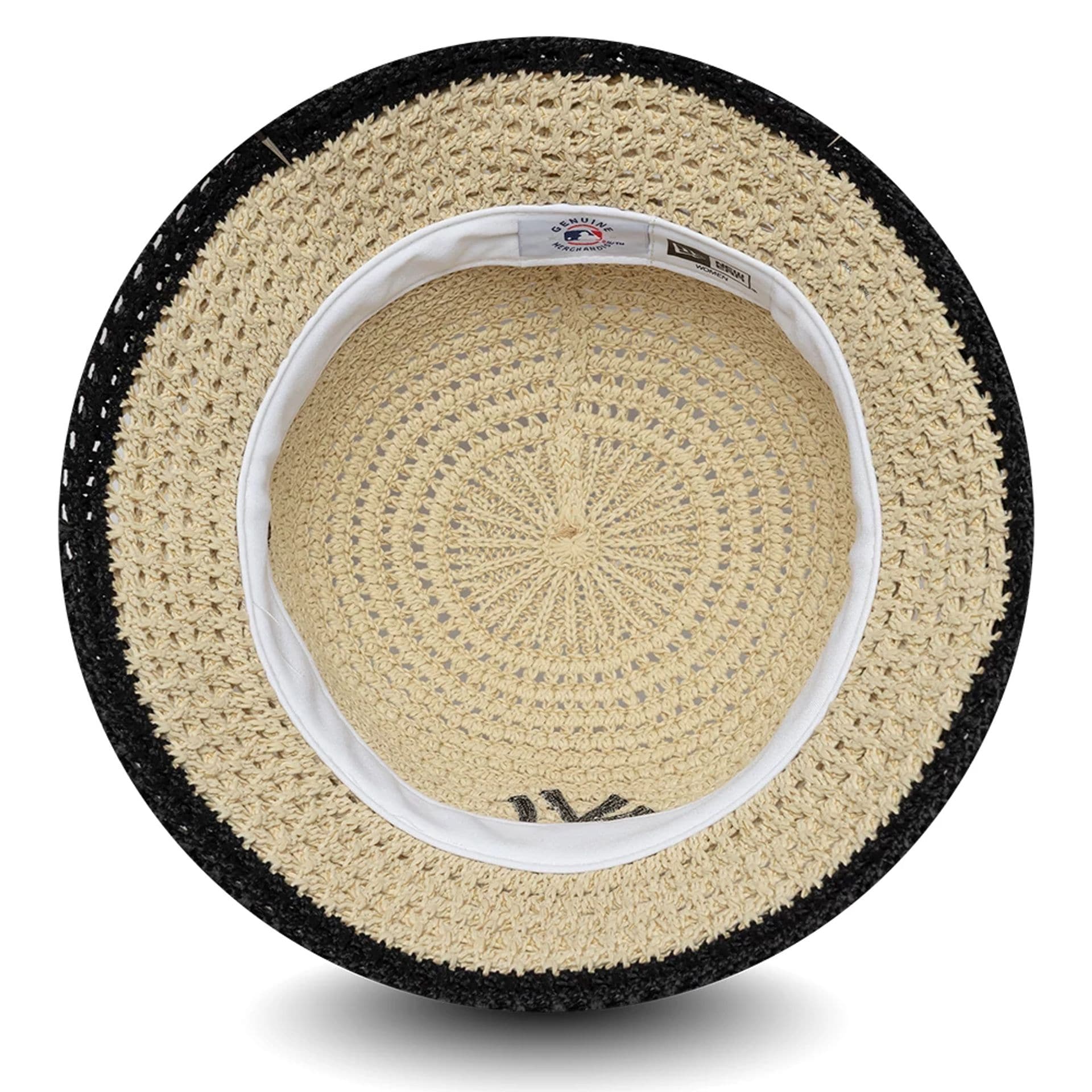 New York Yankees Womens MLB Knitted Light Beige Explorer Bucket Hat - Image 5
