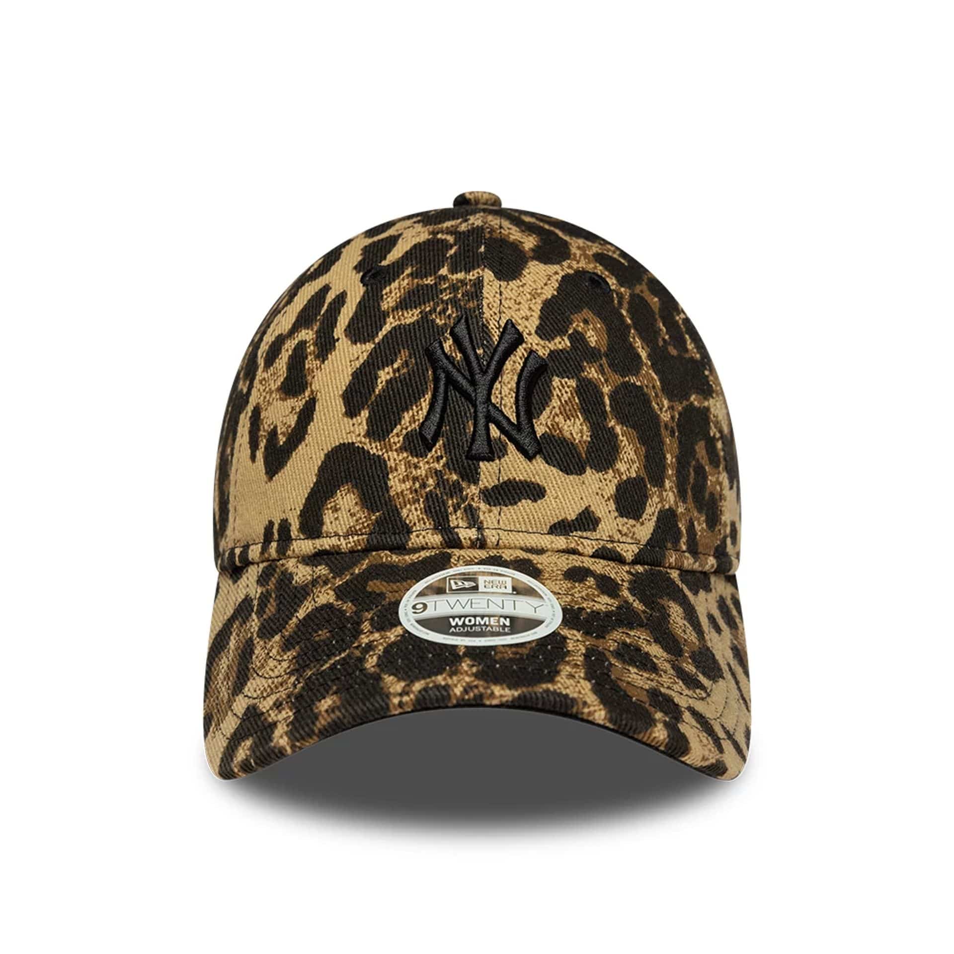 New York Yankees Womens MLB Leopard Dark Brown 9TWENTY Adjustable Cap - Image 2