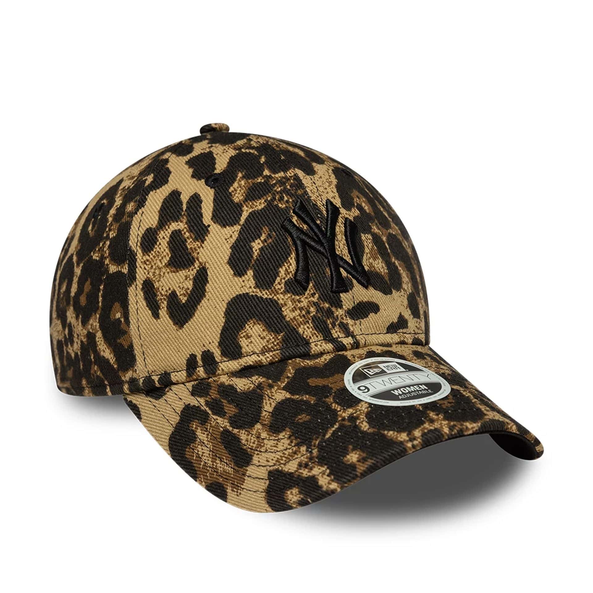 New York Yankees Womens MLB Leopard Dark Brown 9TWENTY Adjustable Cap - Image 3