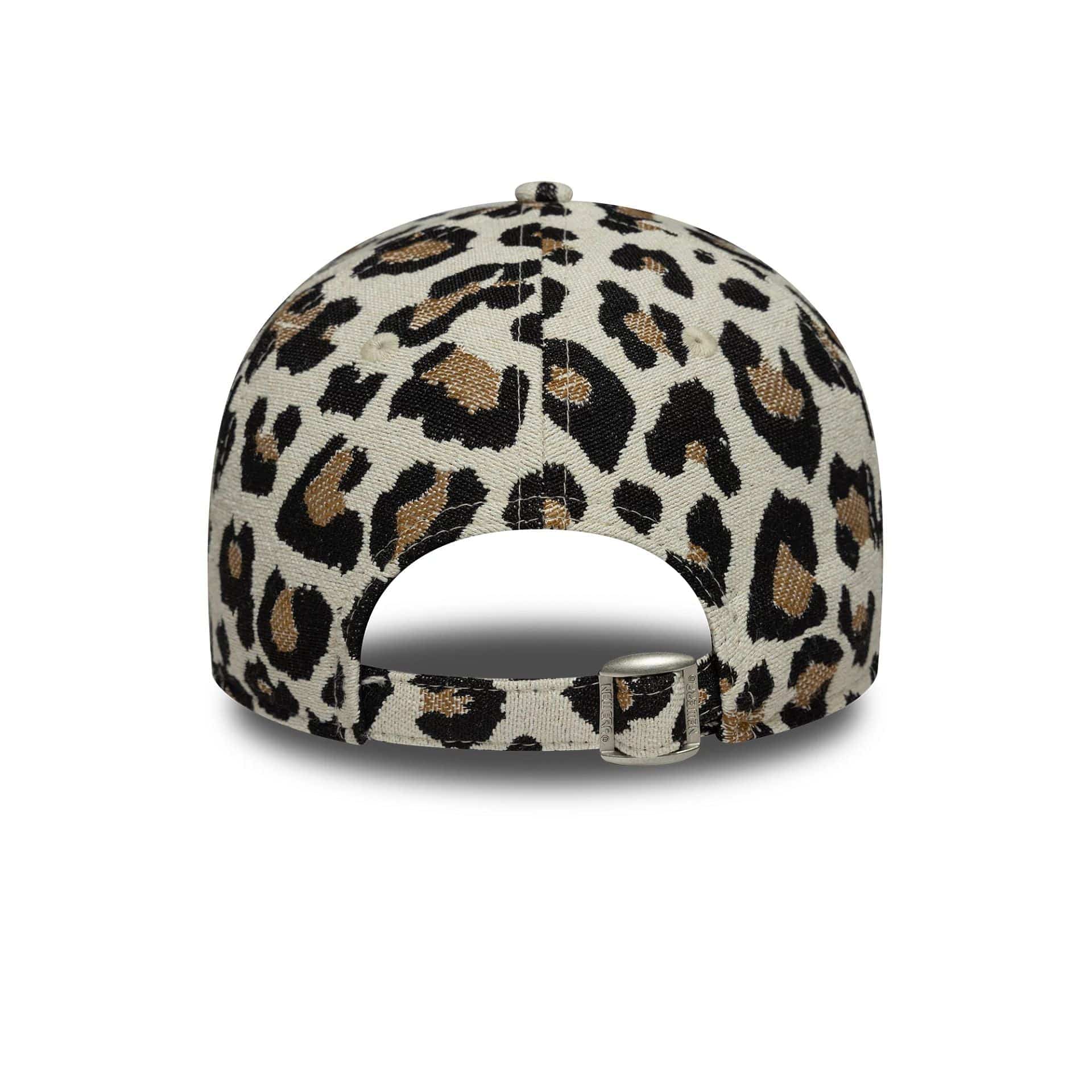 New York Yankees Womens MLB Leopard Midi Light Beige 9FORTY Cap - Image 4