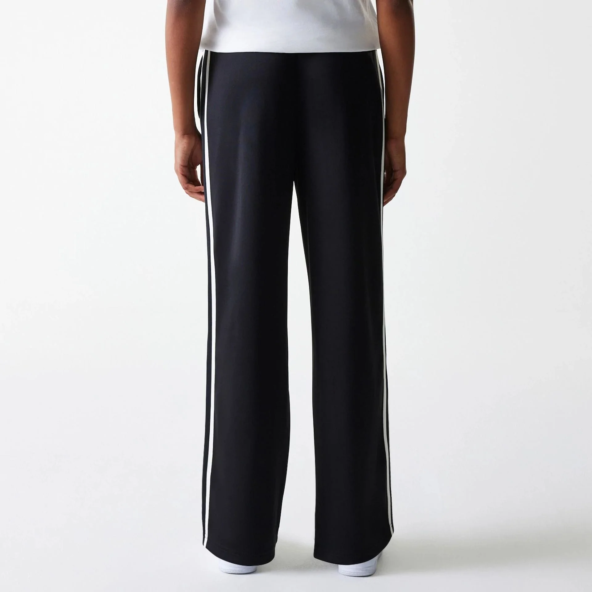 New York Yankees Womens MLB Midi Logo Black Track Pants - Image 2