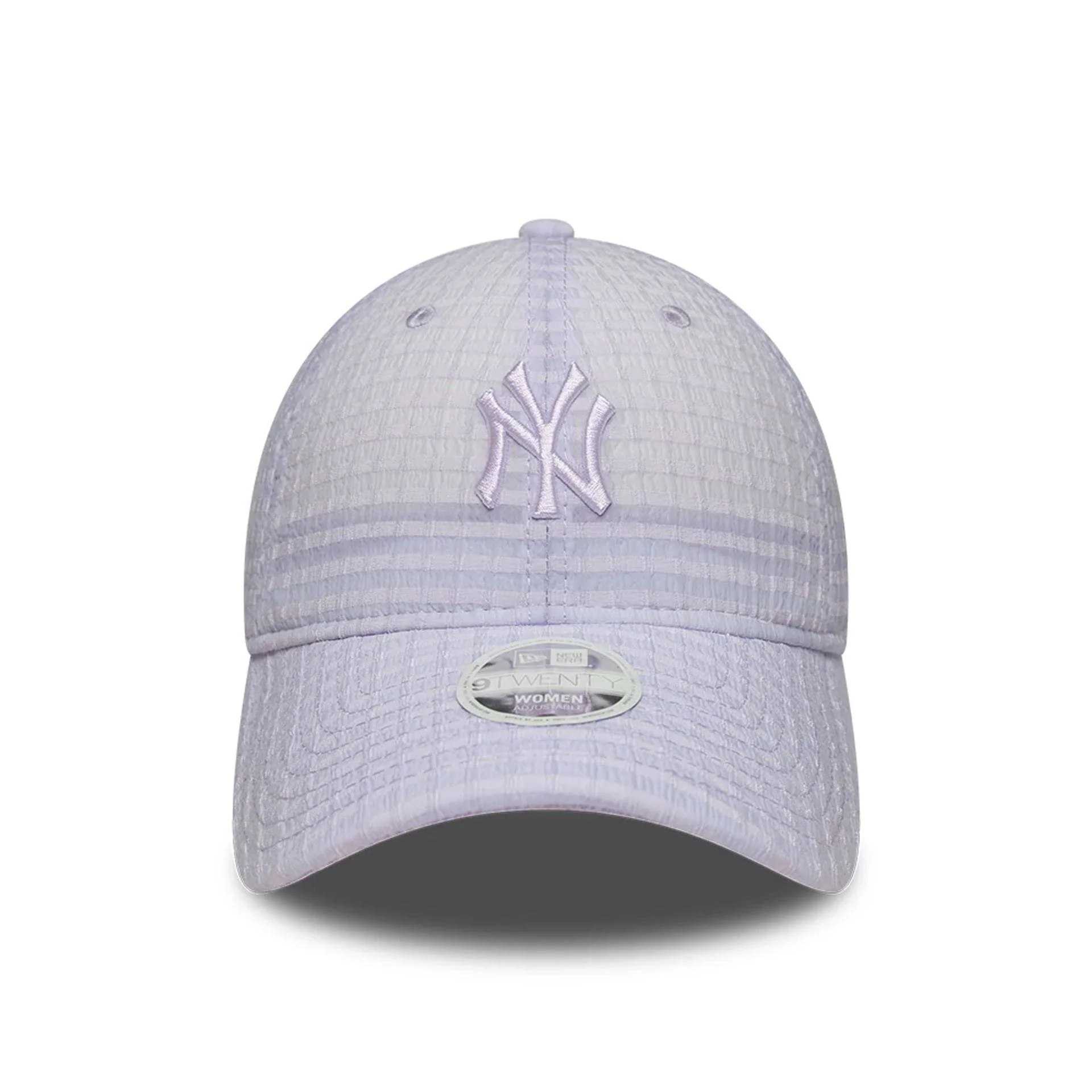 New York Yankees Womens MLB Seersucker Pastel Purple 9TWENTY Adjustable Cap - Image 2