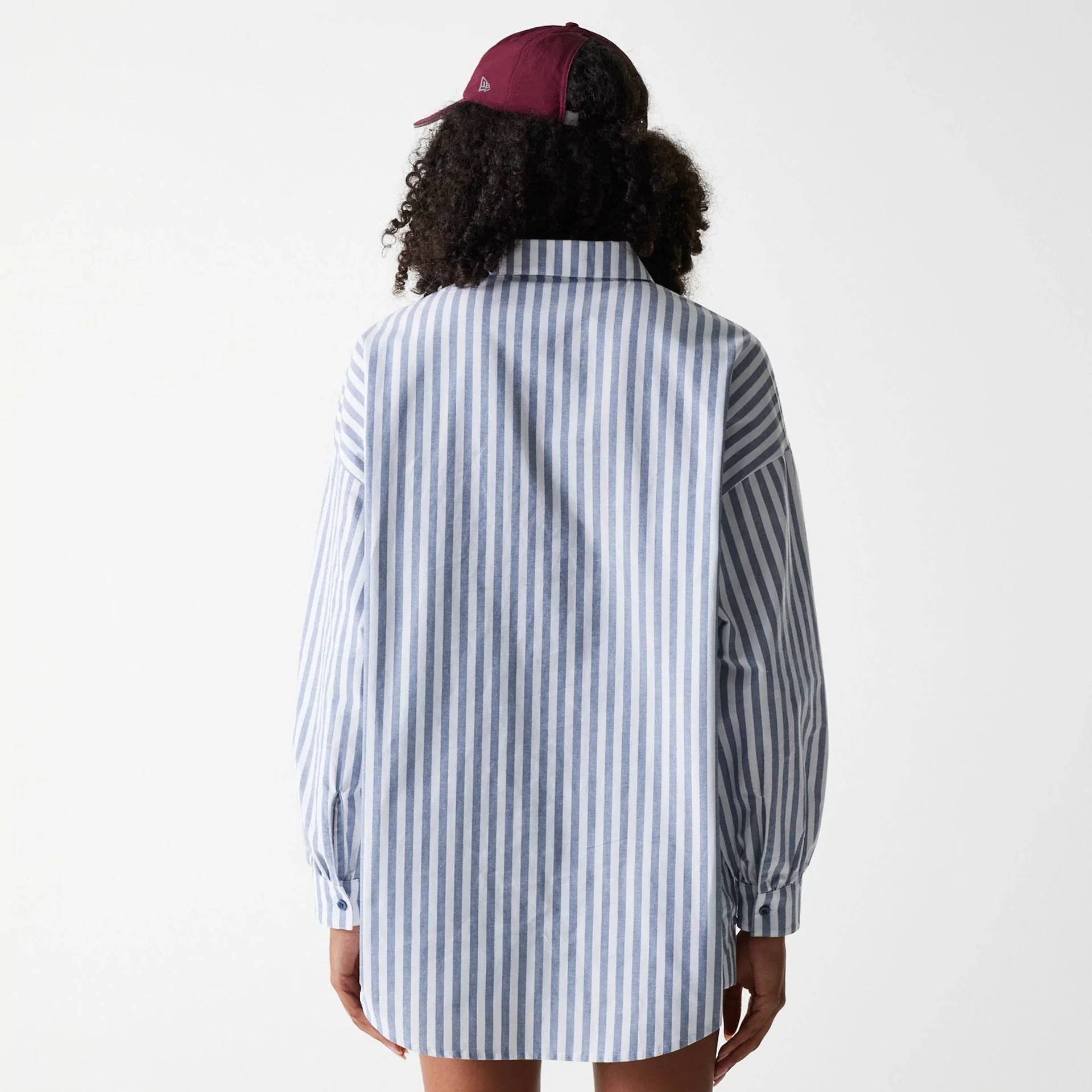 New York Yankees Womens MLB Stripe Dark Blue Long Sleeve Shirt - Image 2