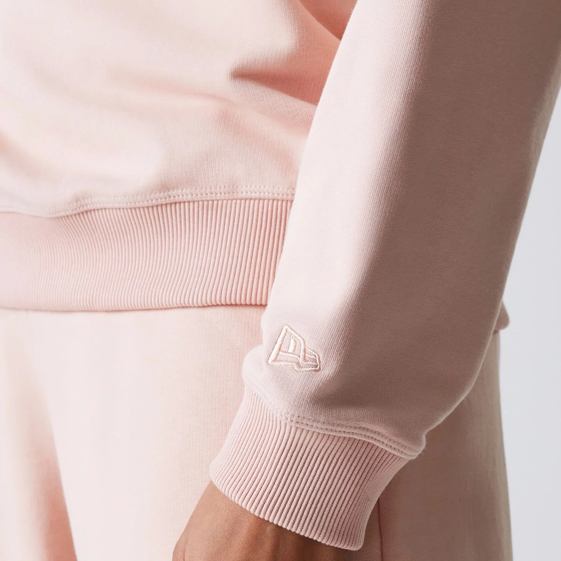 New York Yankees Womens MLB Tonal Graphic Pastel Pink Oversized Crew Neck Sweater - Image 5