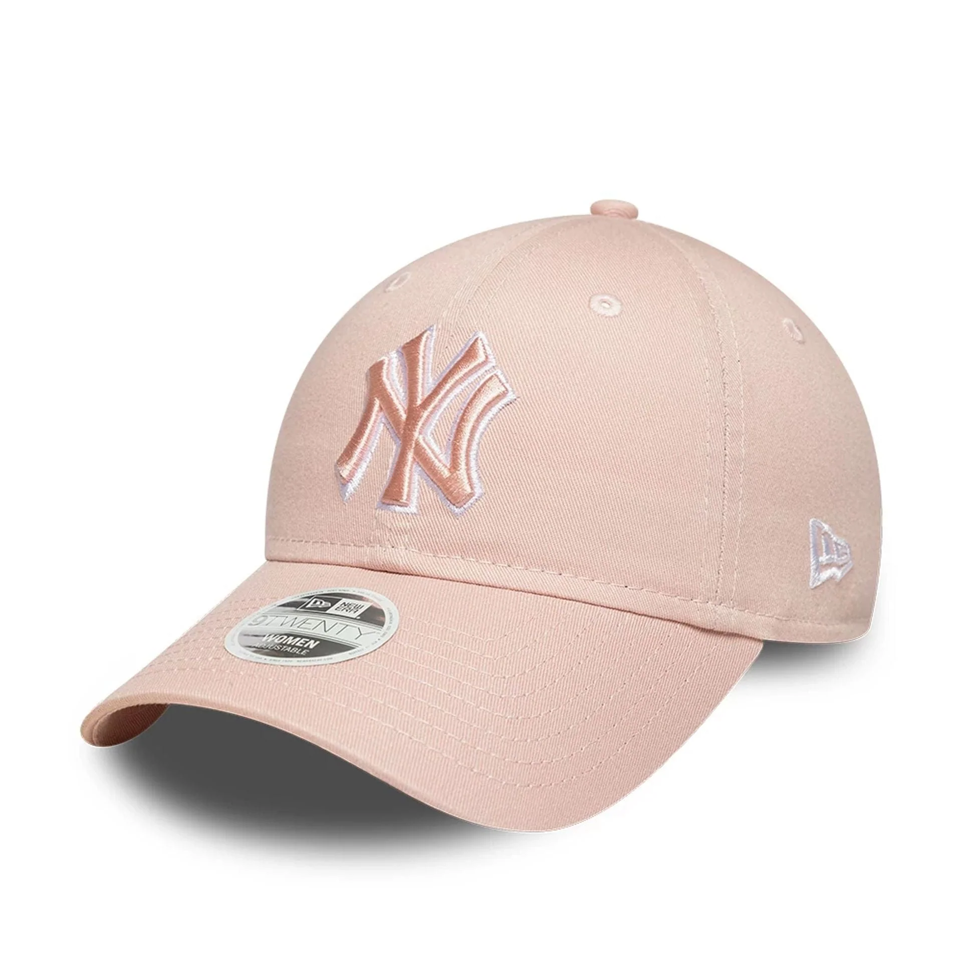 New York Yankees Womens MLB Washed Pastel Pink 9TWENTY Adjustable Cap - Image 3