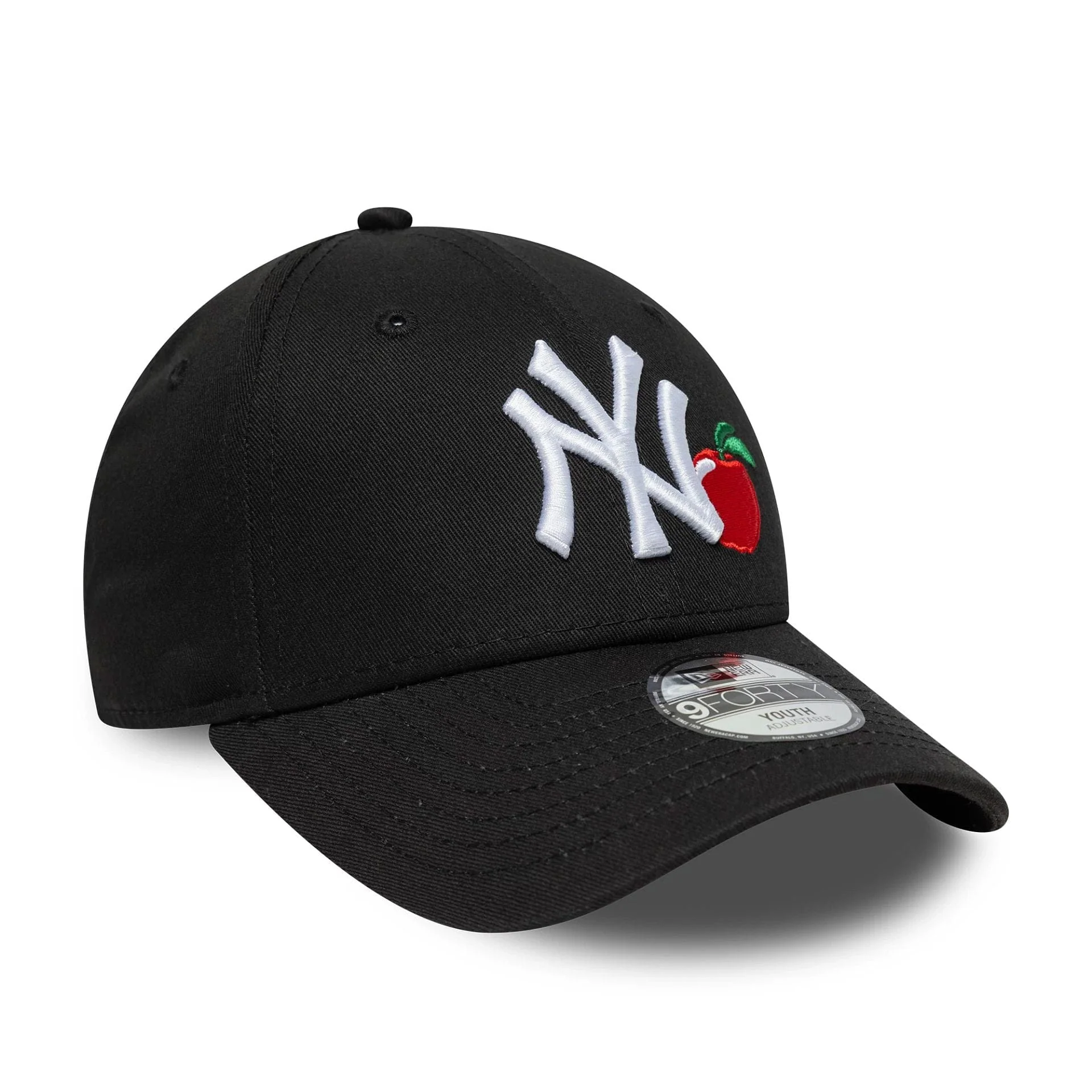 New York Yankees Youth MLB Fruit Icon Black 9FORTY Cap - Image 3