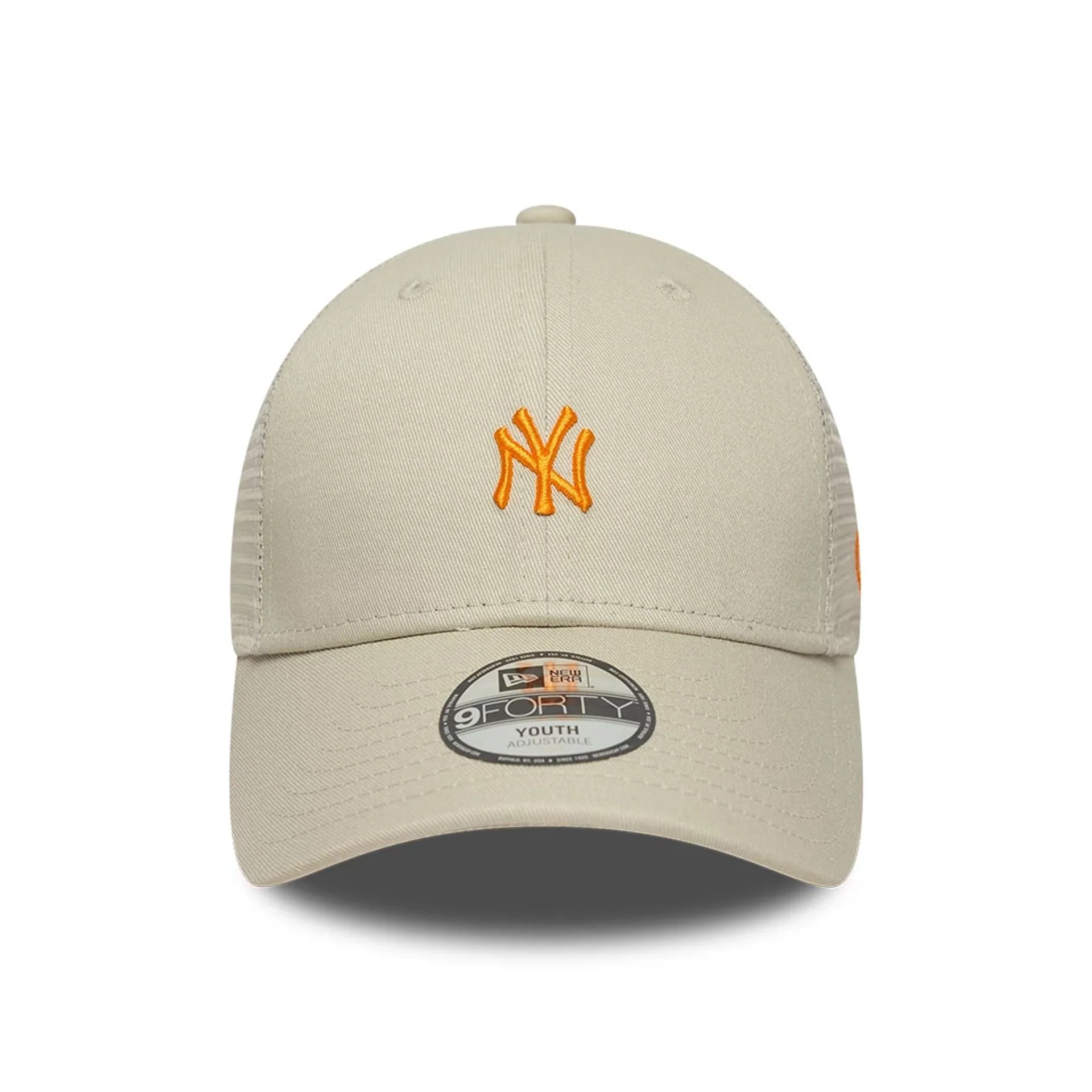 New York Yankees Youth MLB Homefield Cream 9FORTY Trucker Adjustable Cap - Image 2