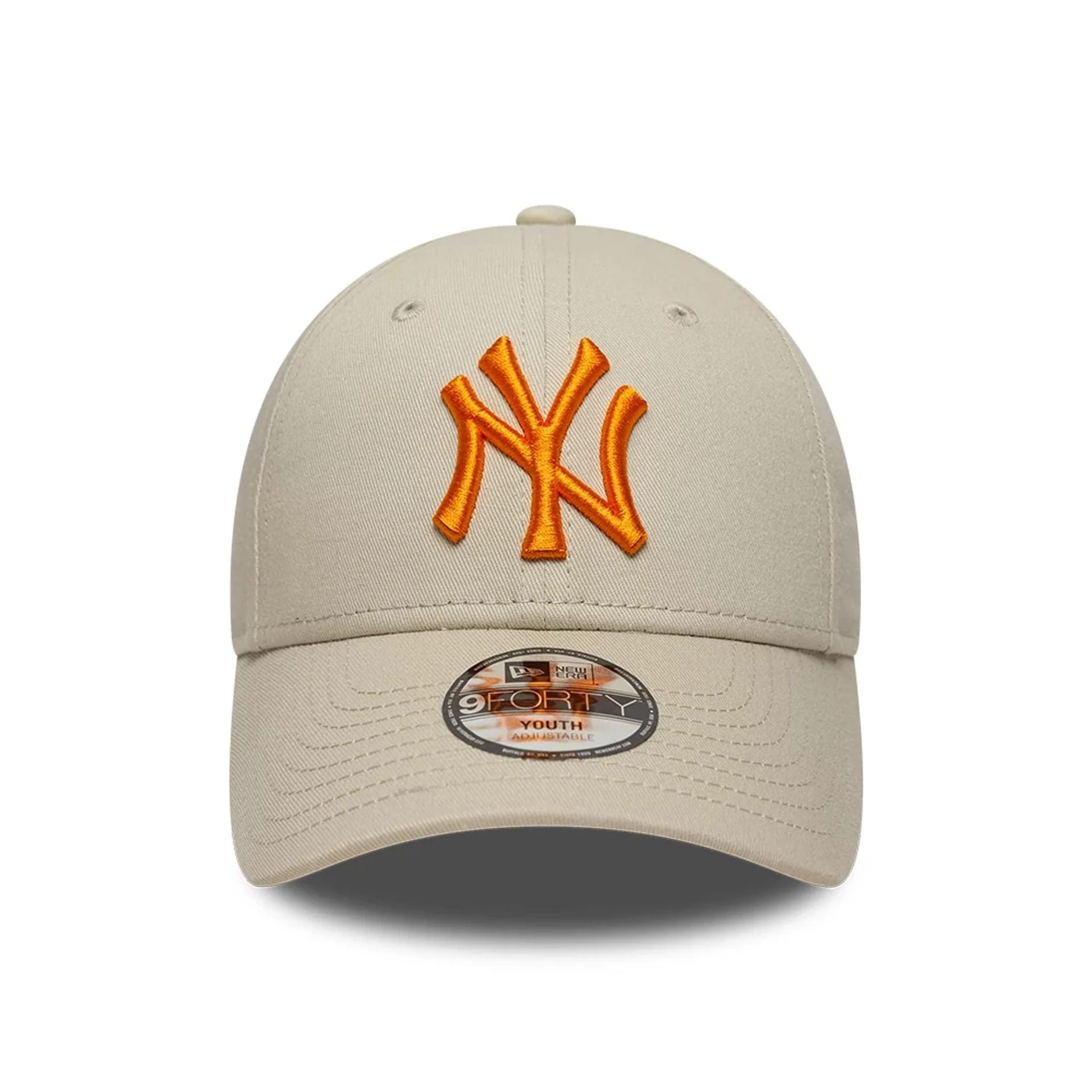 New York Yankees Youth MLB League Essential Light Beige 9FORTY Adjustable Cap - Image 2