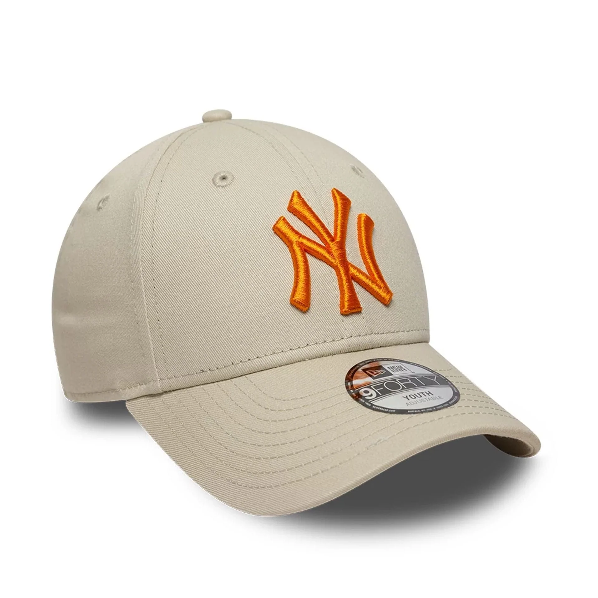 New York Yankees Youth MLB League Essential Light Beige 9FORTY Adjustable Cap - Image 3