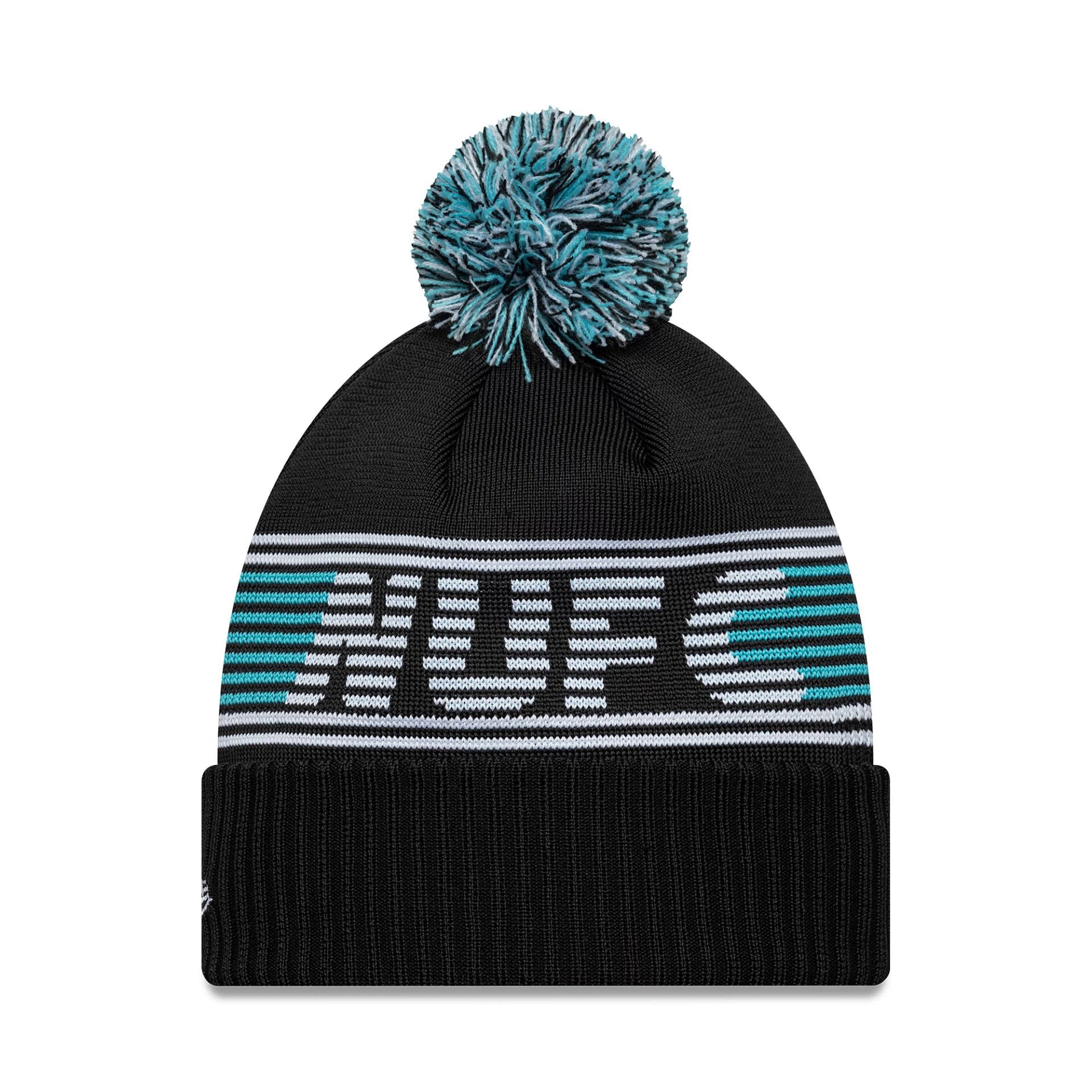 Newcastle United FC Black Bobble Knit Beanie Hat - Image 2