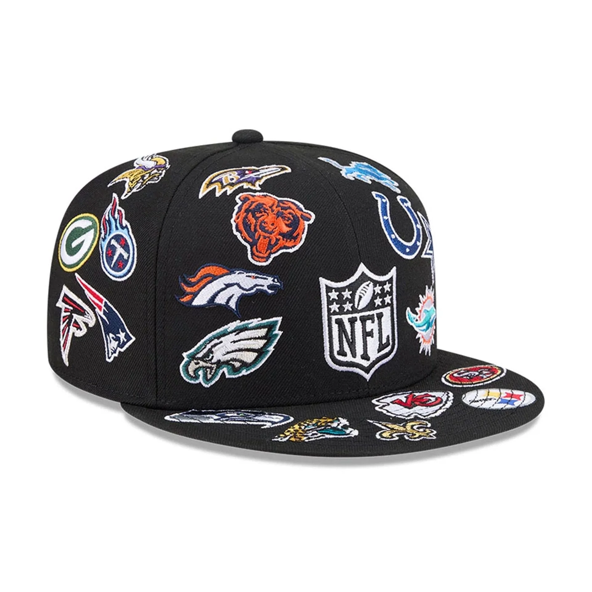 NFL All Over Black 59FIFTY Fitted Cap - Image 4