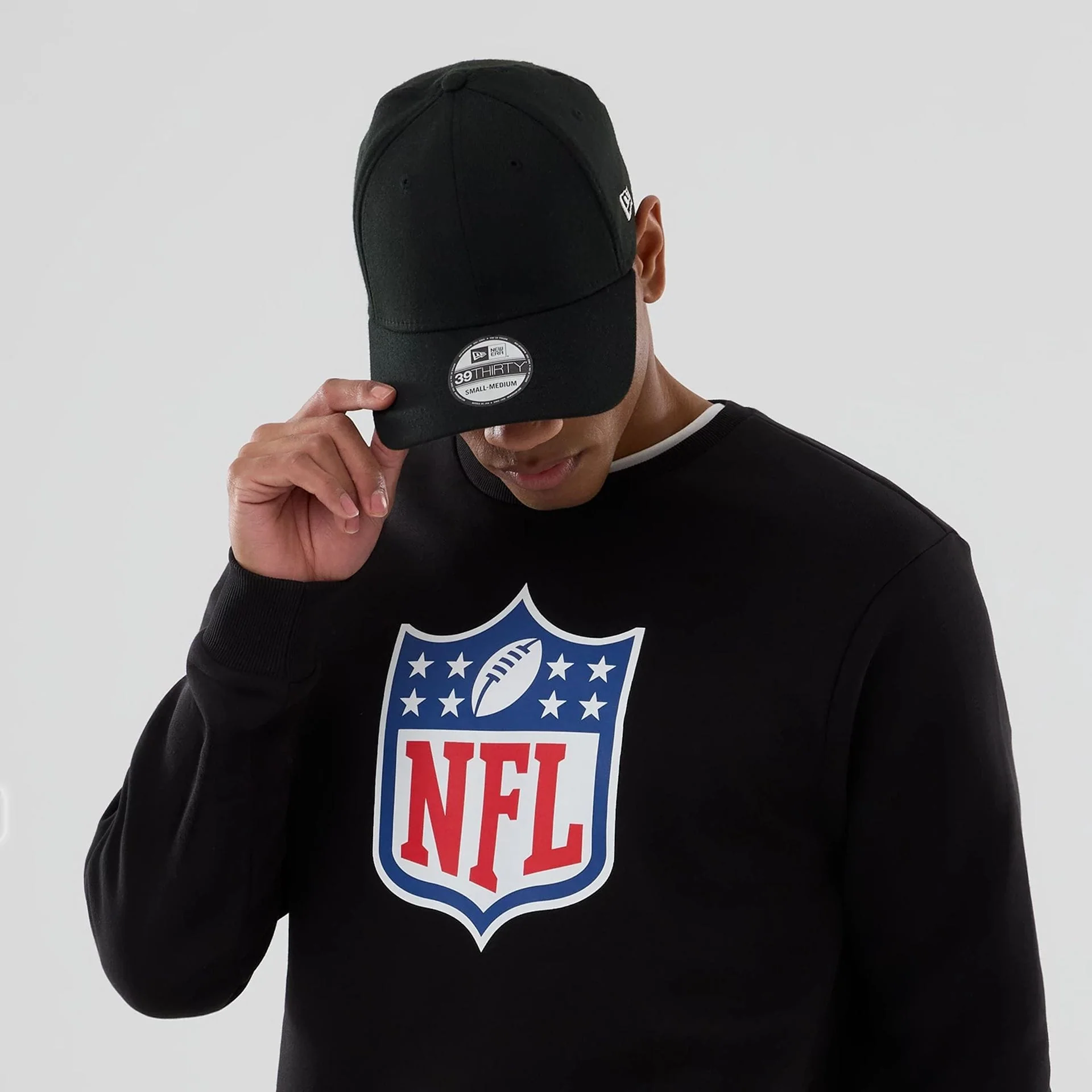 NFL Generic Logo Black Crew Neck Sweater - Image 5
