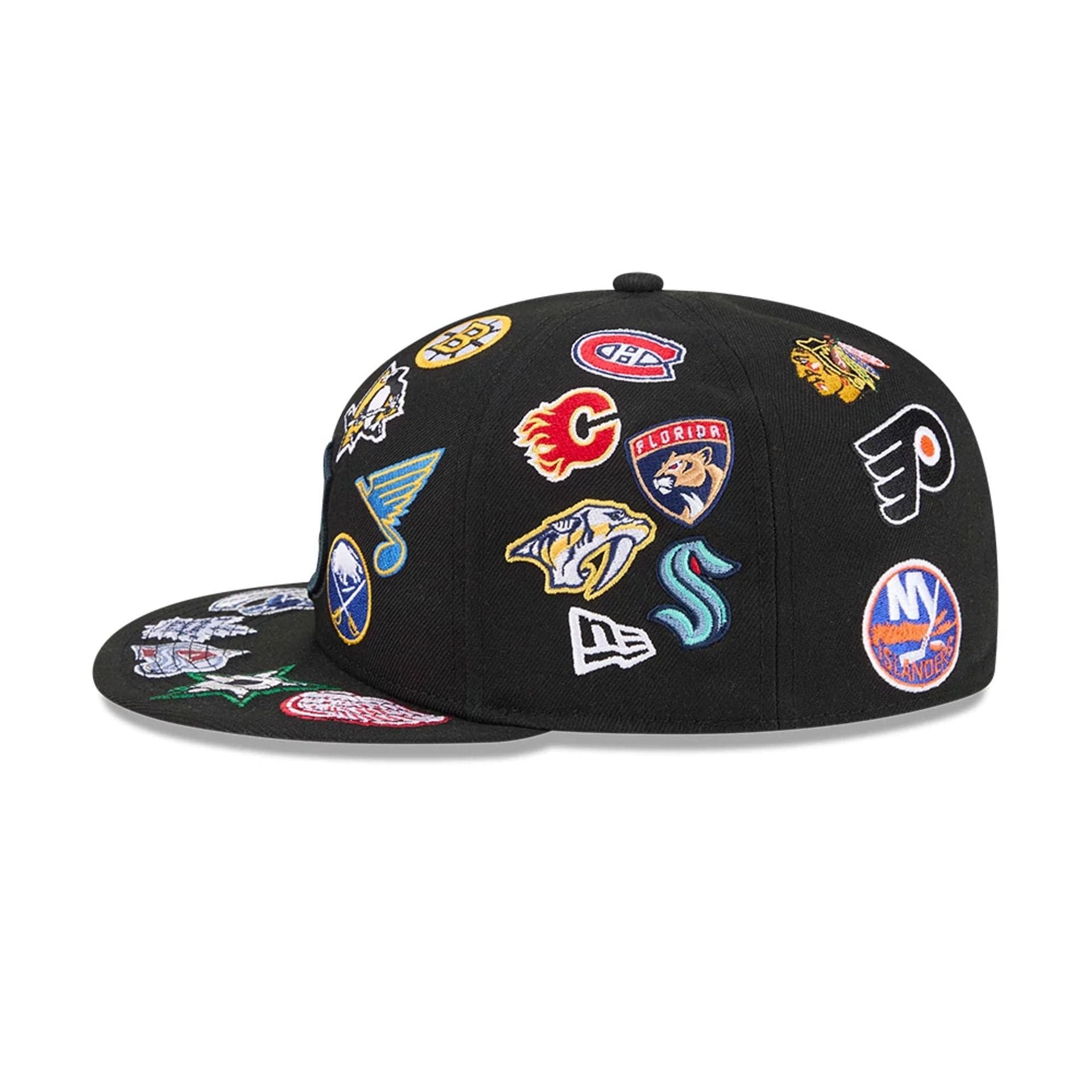 NHL All Over Black 59FIFTY Fitted Cap - Image 5