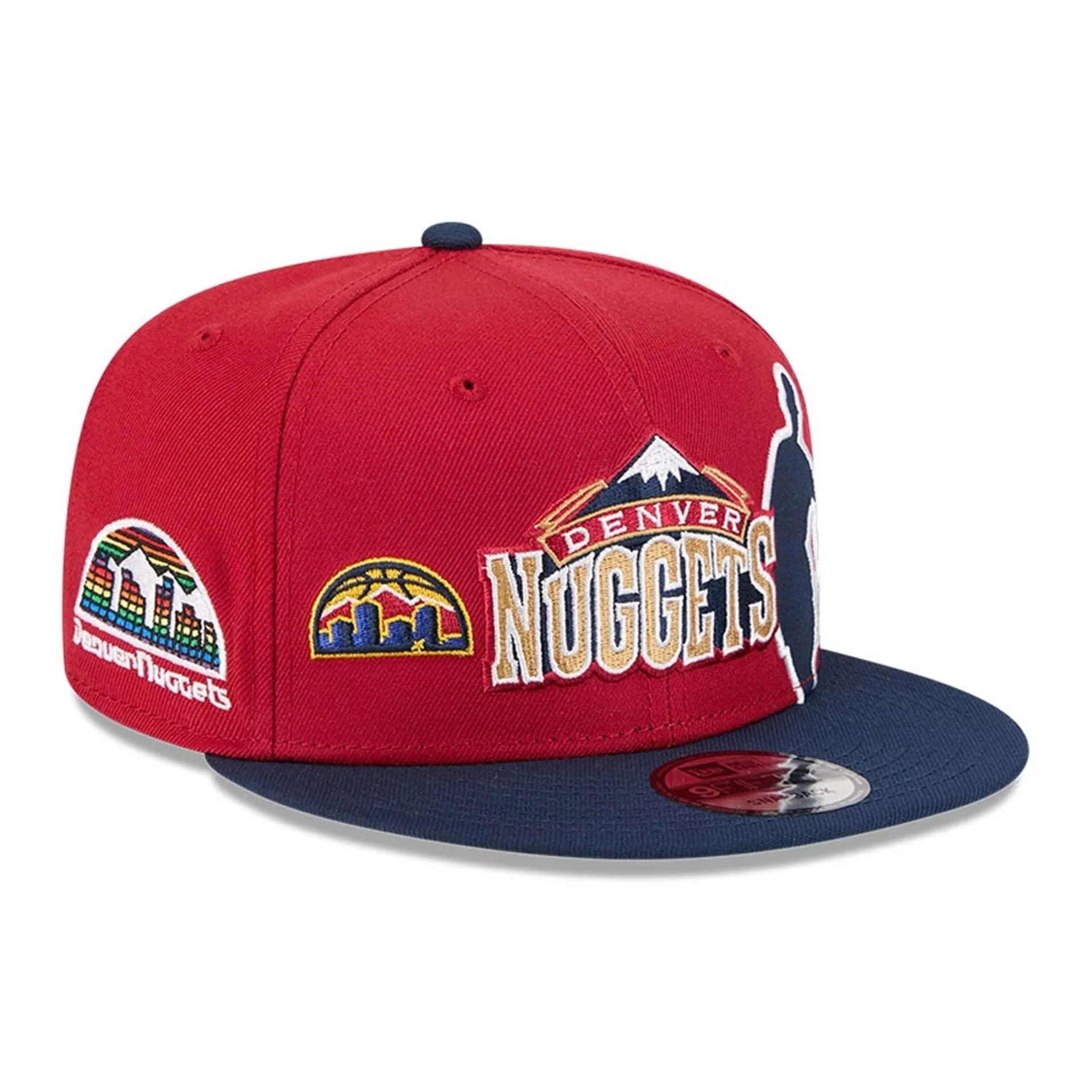 Nuggets NBA Hardwood Classic ASG Dark Red 9FIFTY Snapback Adjustable Cap - Image 4