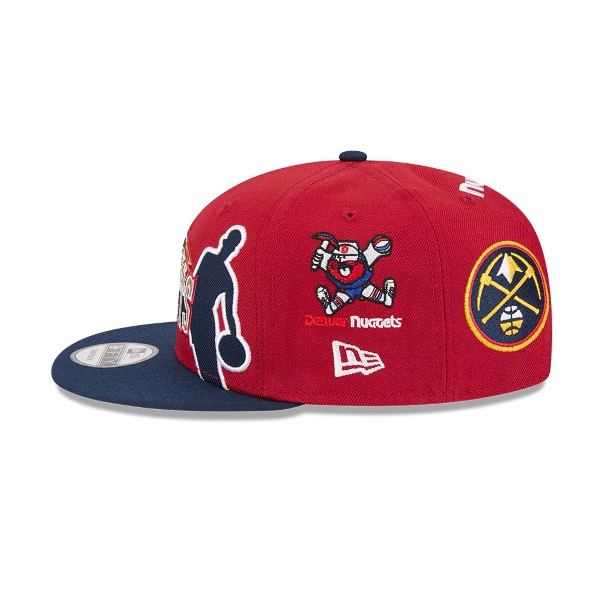 Nuggets NBA Hardwood Classic ASG Dark Red 9FIFTY Snapback Adjustable Cap - Image 6