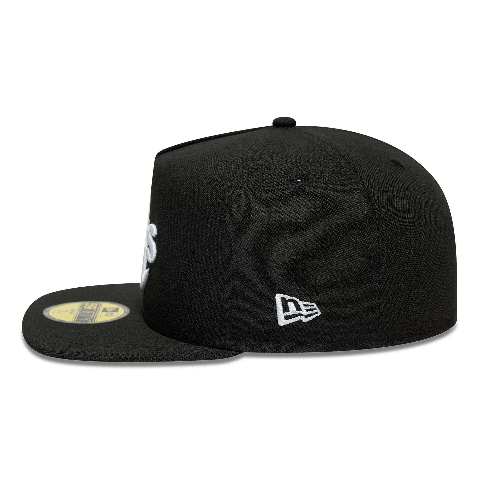 Oakland Athletics MLB Flat Black 59FIFTY A-Frame Fitted Cap - Image 5