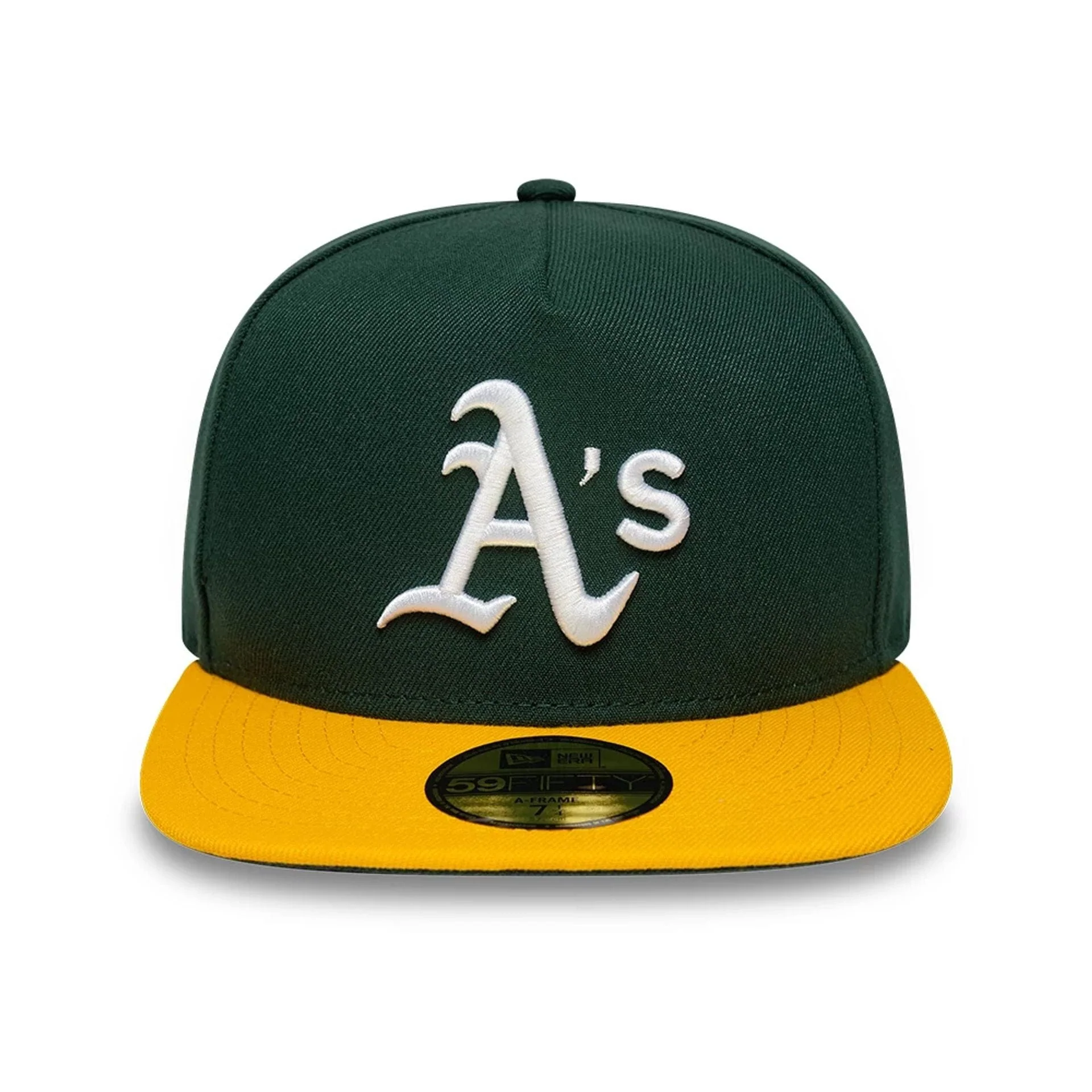 Oakland Athletics MLB Flat Dark Green 59FIFTY A-Frame Fitted Cap - Image 2