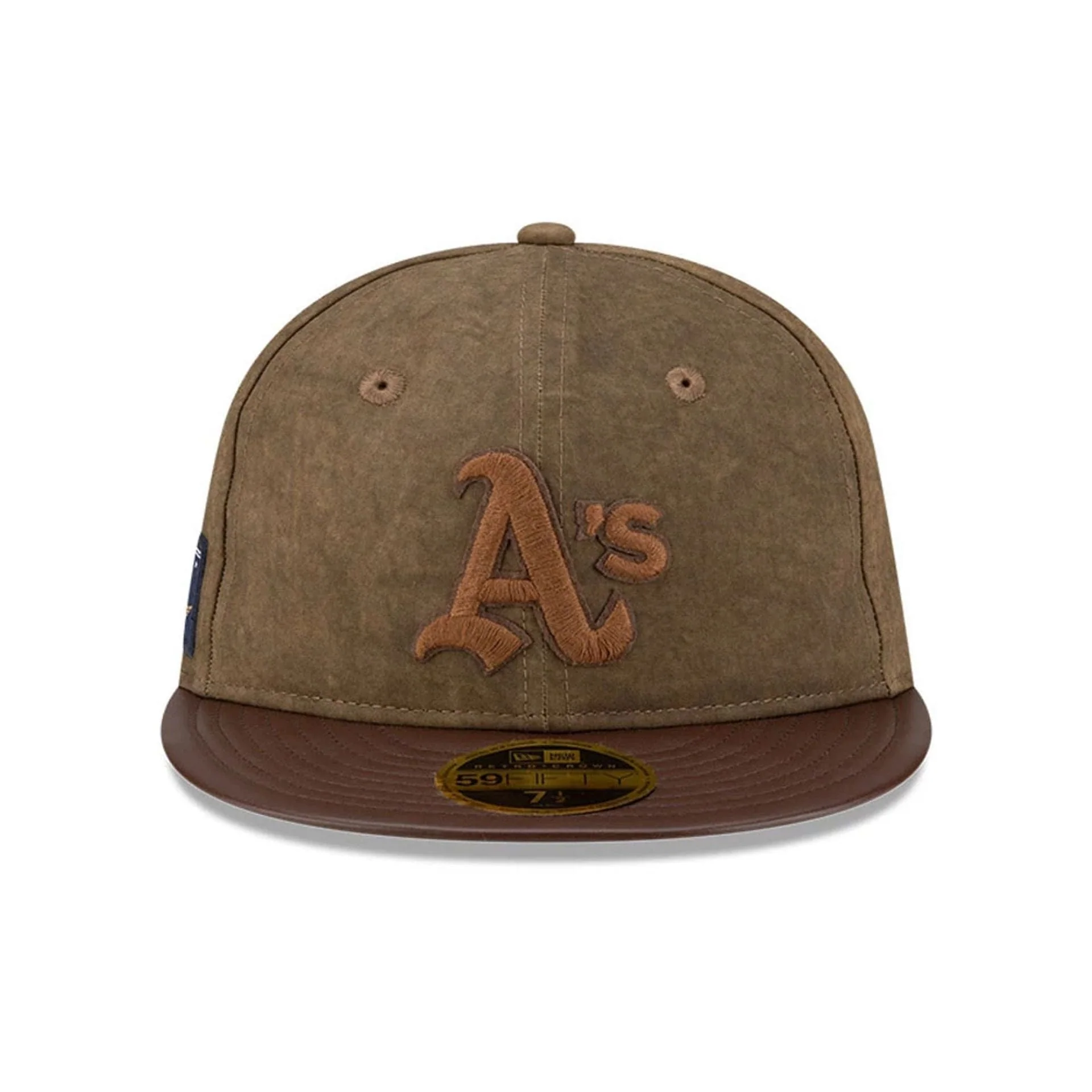 Oakland Athletics MLB Open Brown Retro Crown 59FIFTY Fitted Cap - Image 3