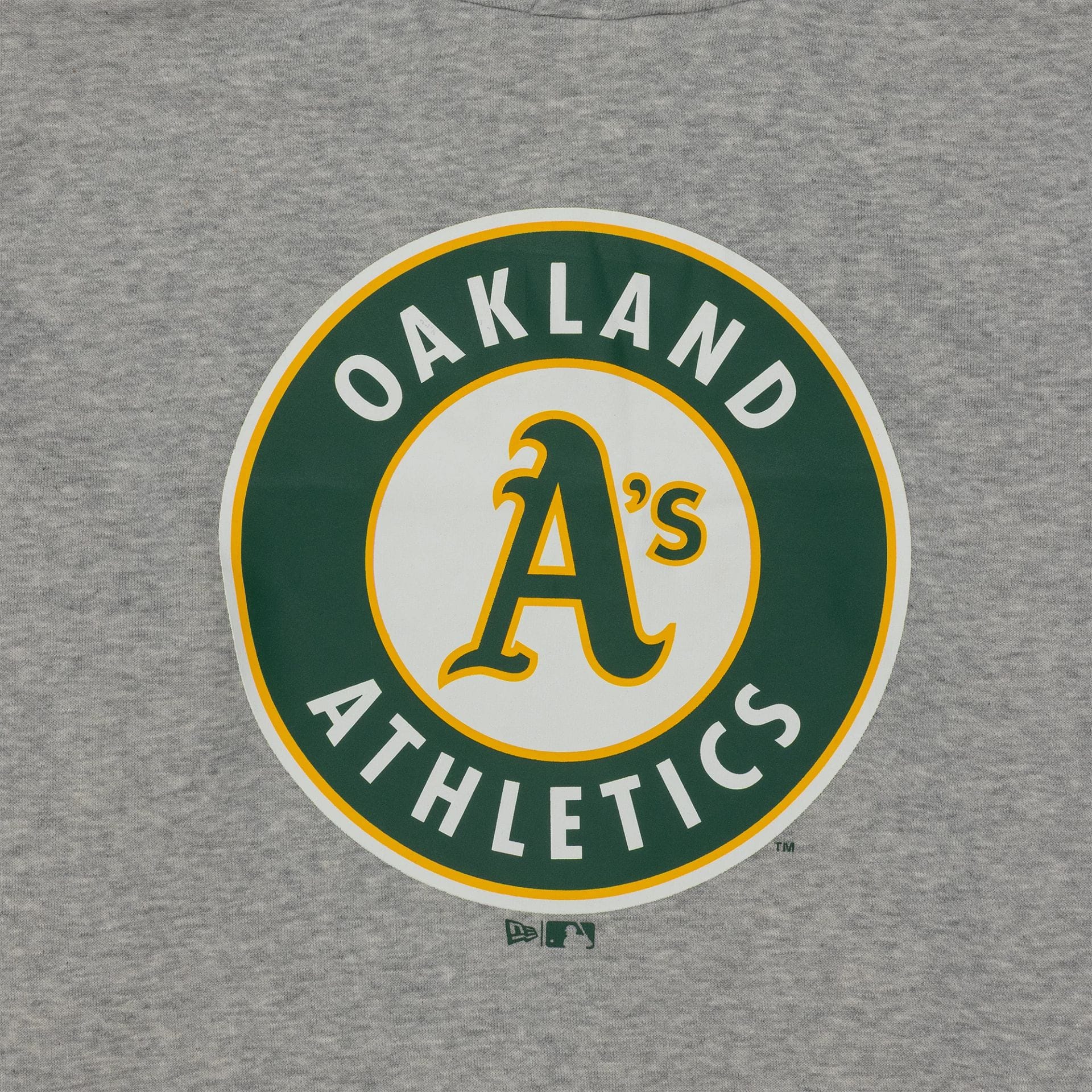Oakland Athletics MLB Regular Grey Pullover Hoodie - Image 3