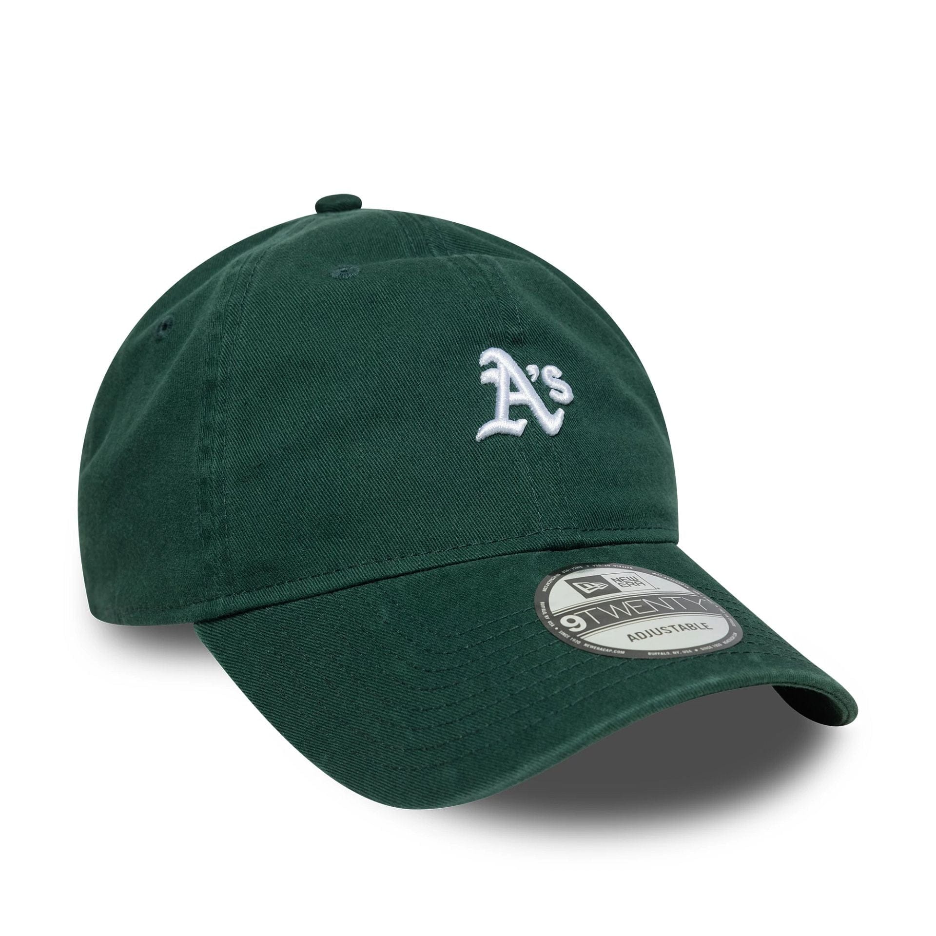 Oakland Athletics MLB Washed Mini Logo Dark Green 9TWENTY Adjustable Cap - Image 3