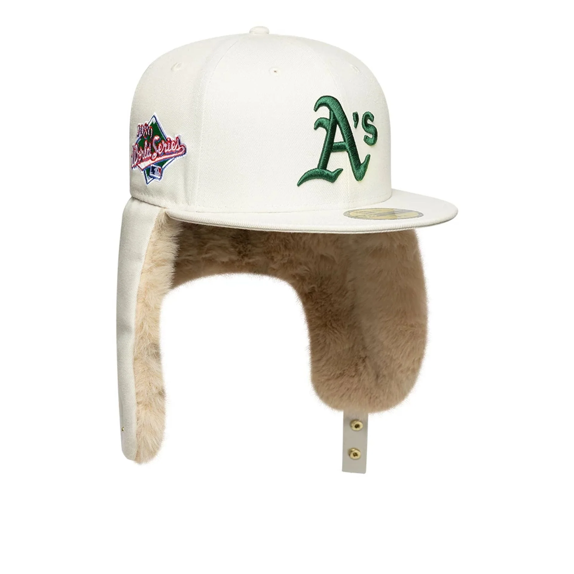 Oakland Athletics MLB World Series Cream Dogear 59FIFTY Fitted Cap - Image 2