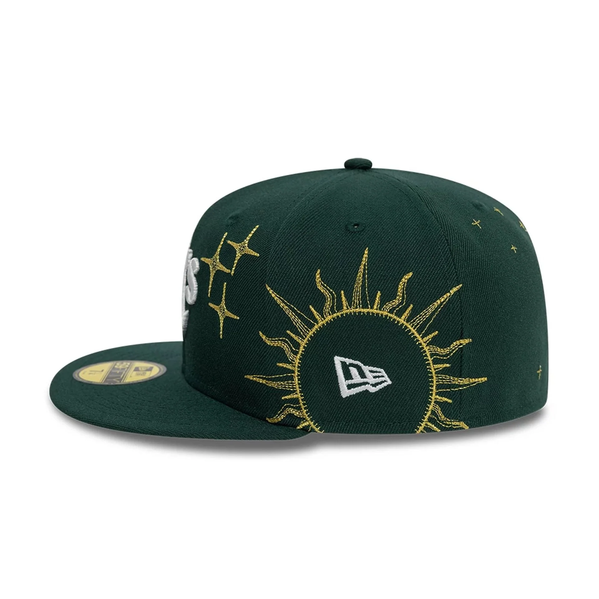 Oakland Athletics MLB Zodiac Dark Green 59FIFTY Fitted Cap - Image 7