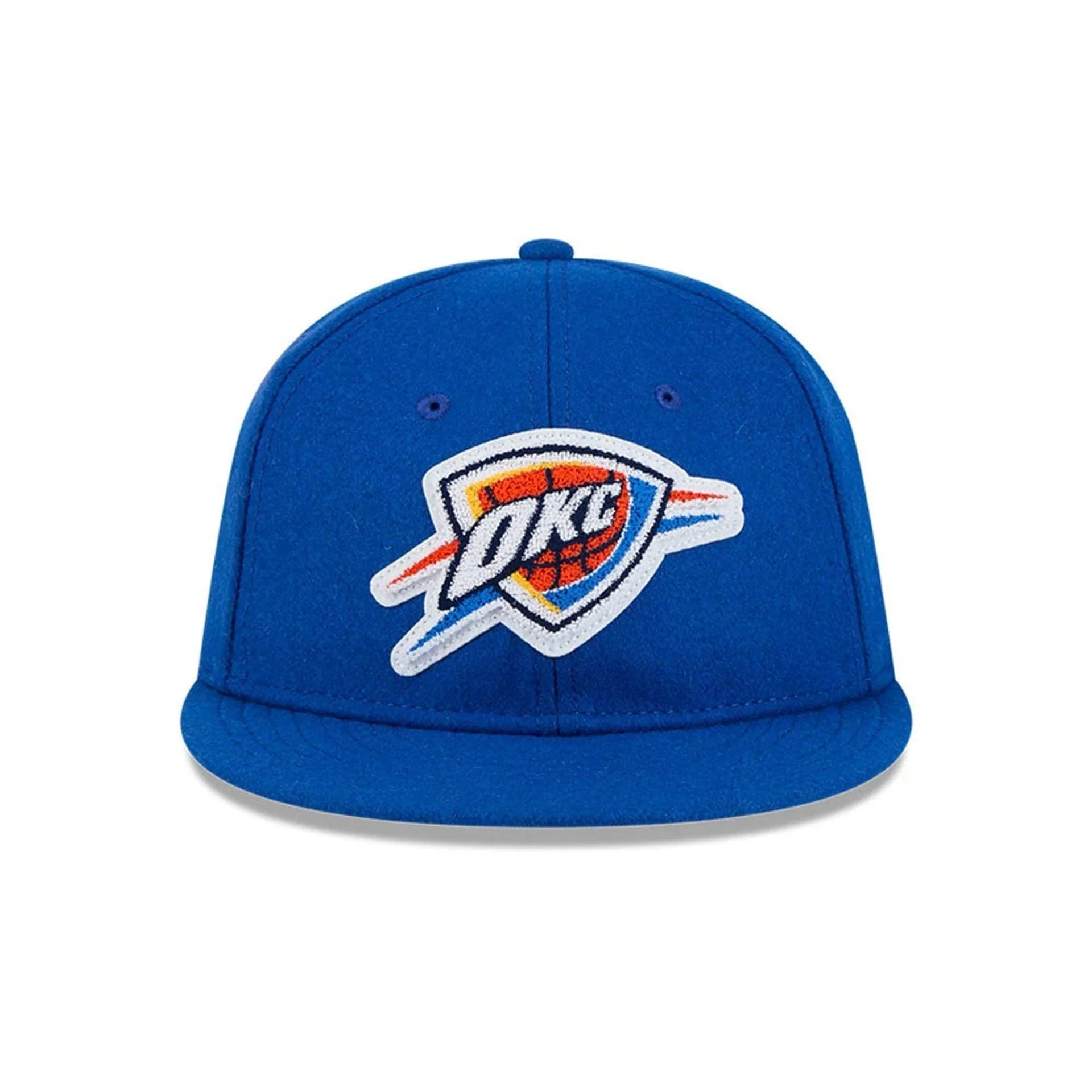 Oklahoma City Thunder NBA Chenille Woven Blue Retro Crown 9FIFTY Cap - Image 4