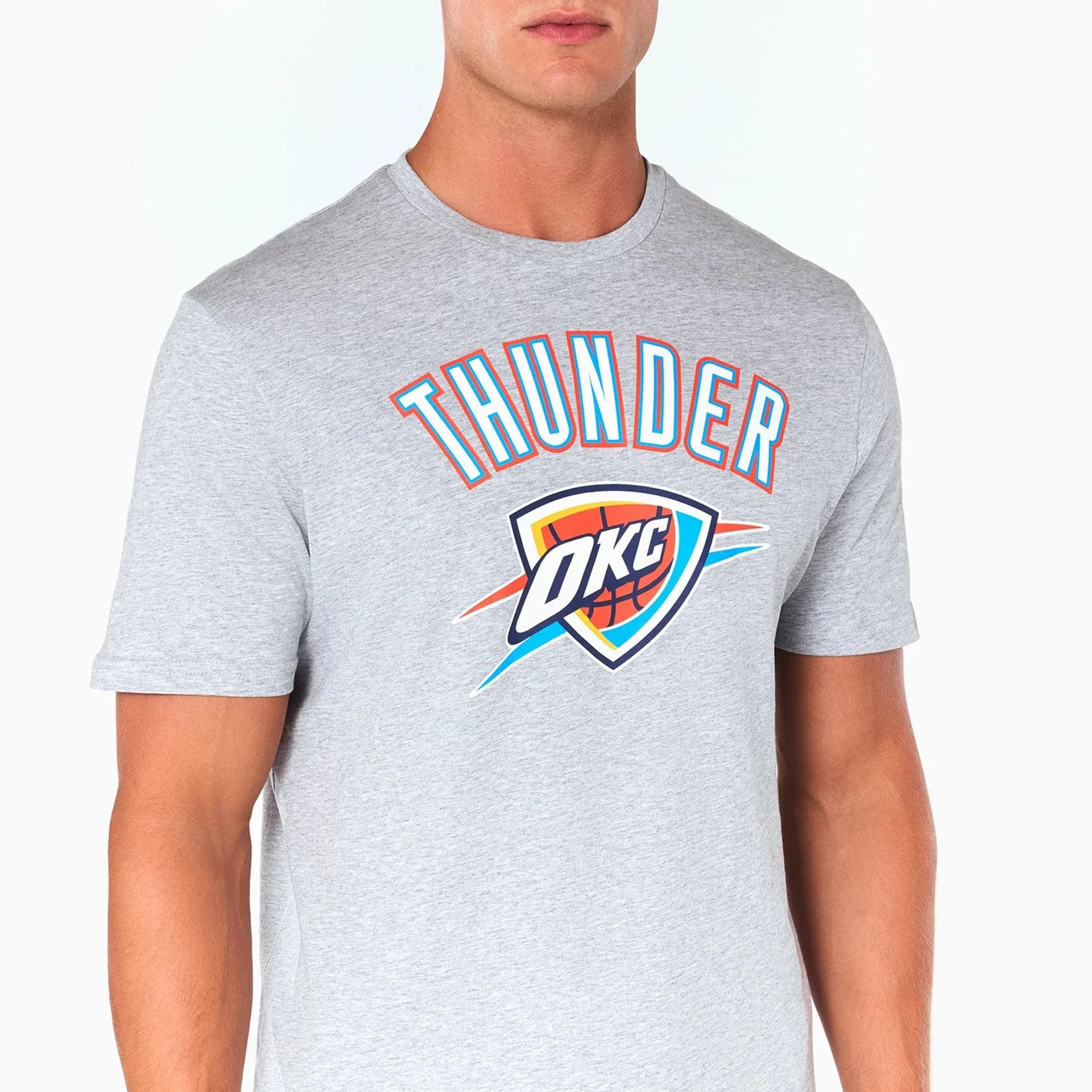 Oklahoma City Thunder NBA Grey T-Shirt - Image 2
