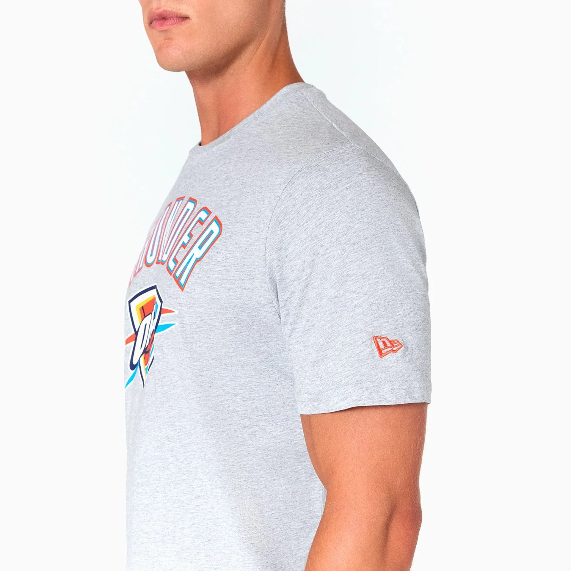 Oklahoma City Thunder NBA Grey T-Shirt - Image 4