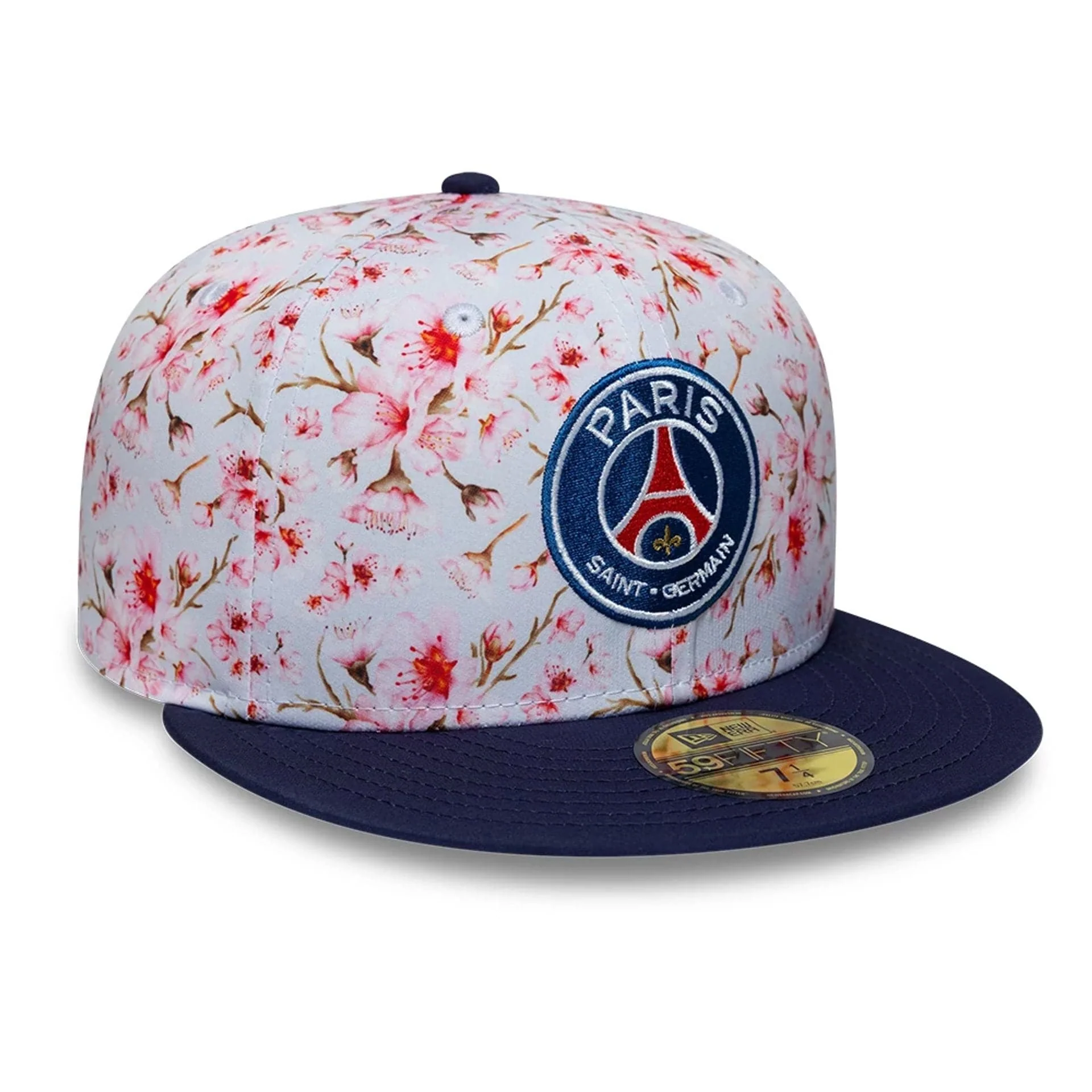 Paris Saint Germain Cherry Blossom Navy 59FIFTY Fitted Cap - Image 3