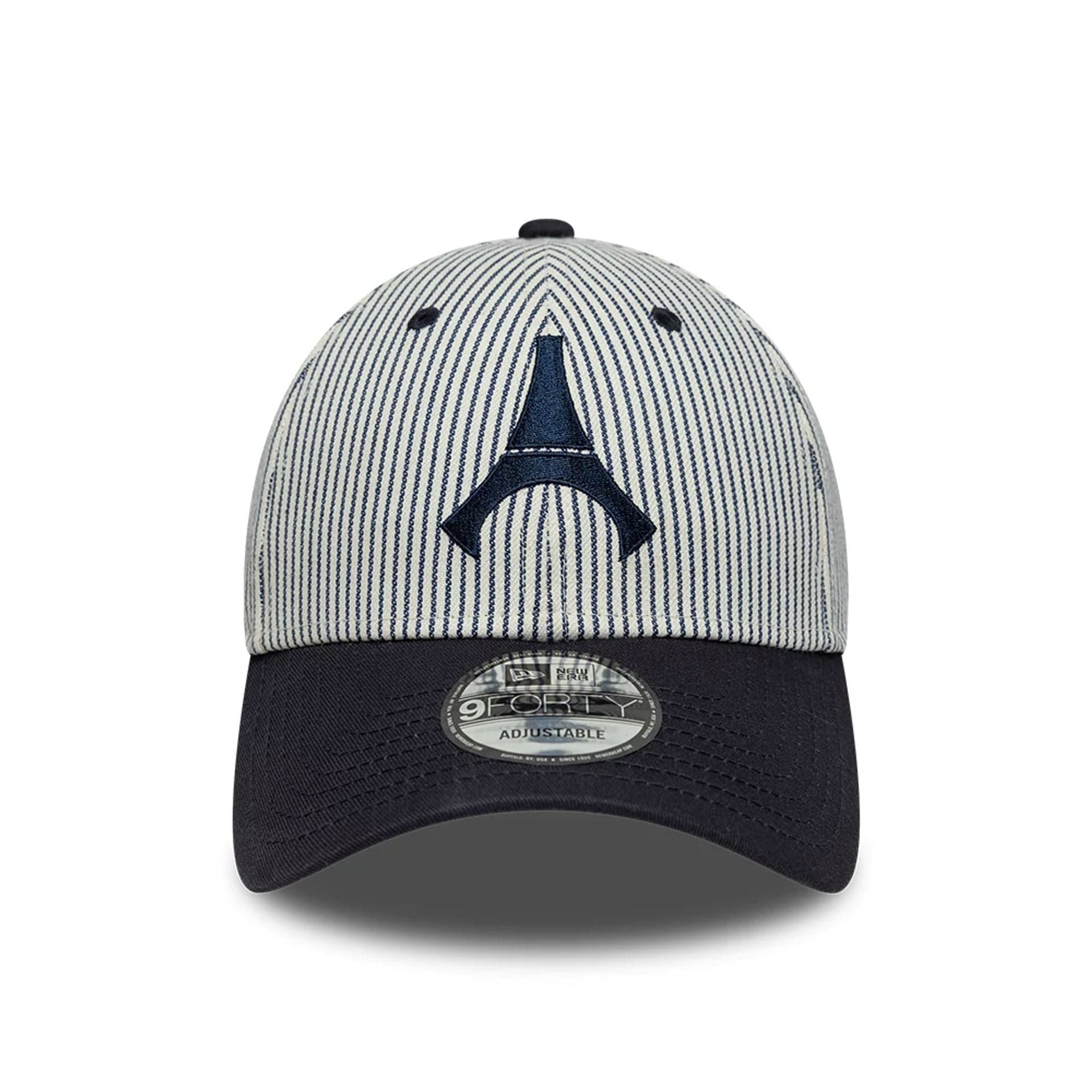 Paris Saint Germain Pinstripe Navy 9FORTY Adjustable Cap - Image 2