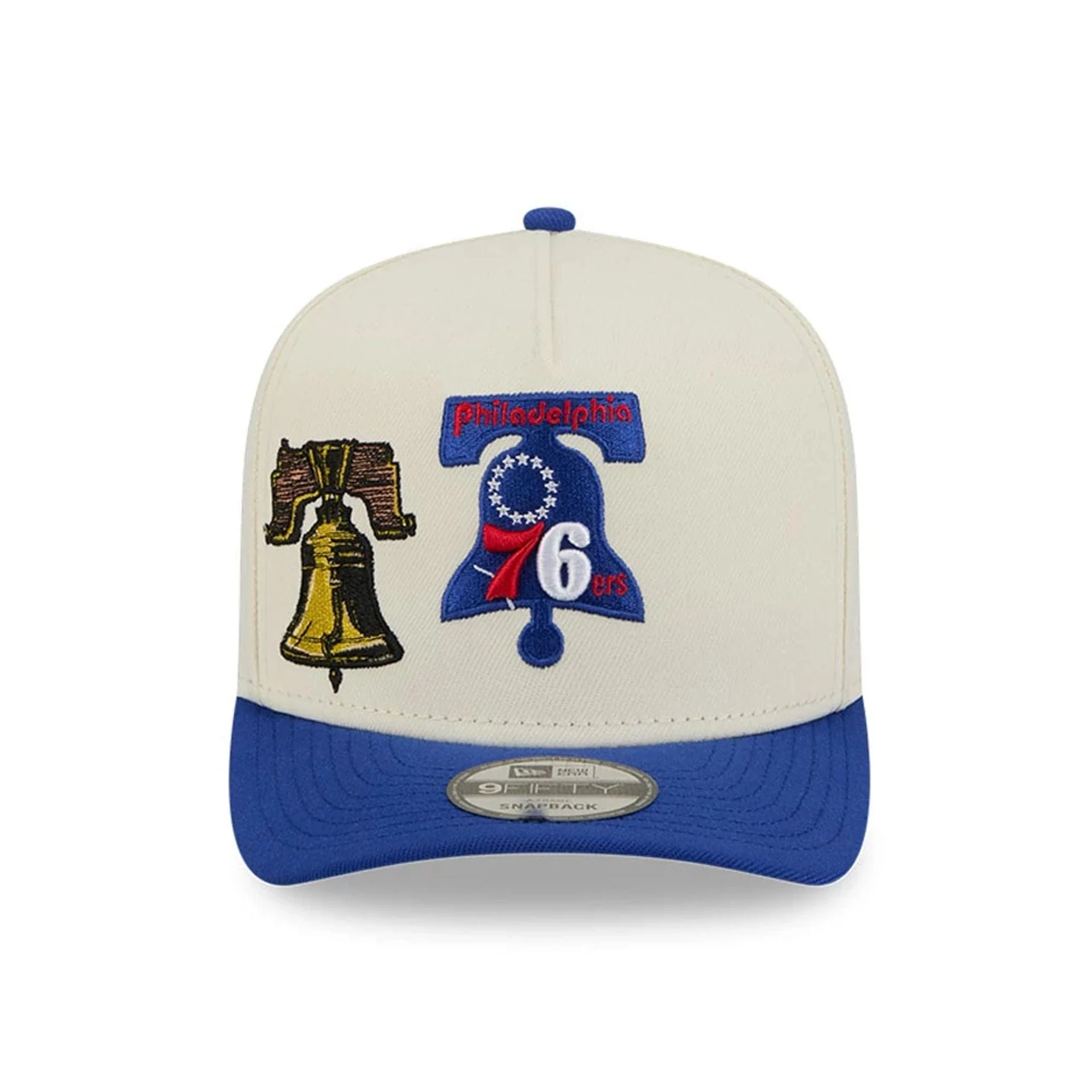 Philadelphia 76ers NBA Blue 9FIFTY A-Frame Snapback Adjustable Cap - Image 3