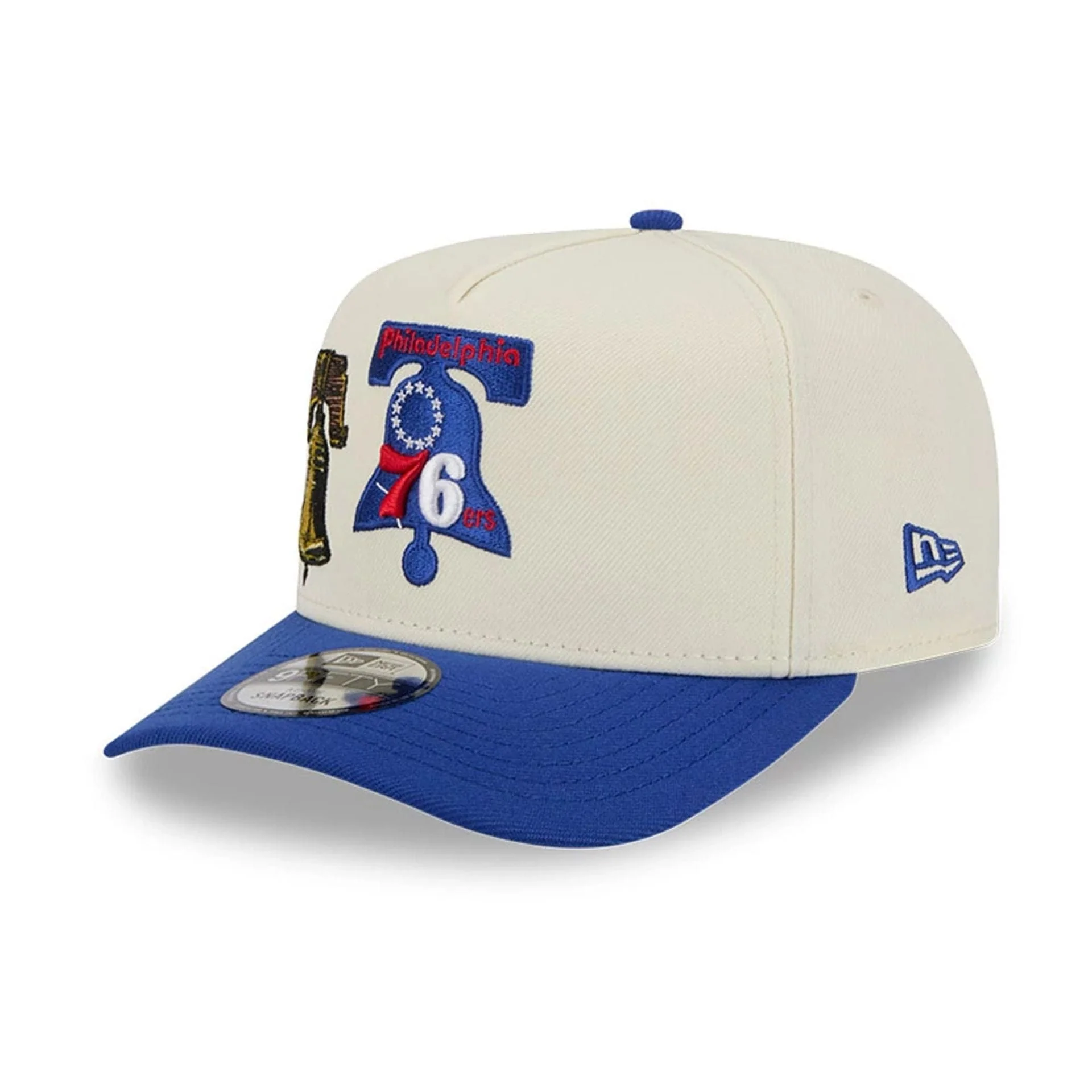 Philadelphia 76ers NBA Blue 9FIFTY A-Frame Snapback Adjustable Cap - Image 4