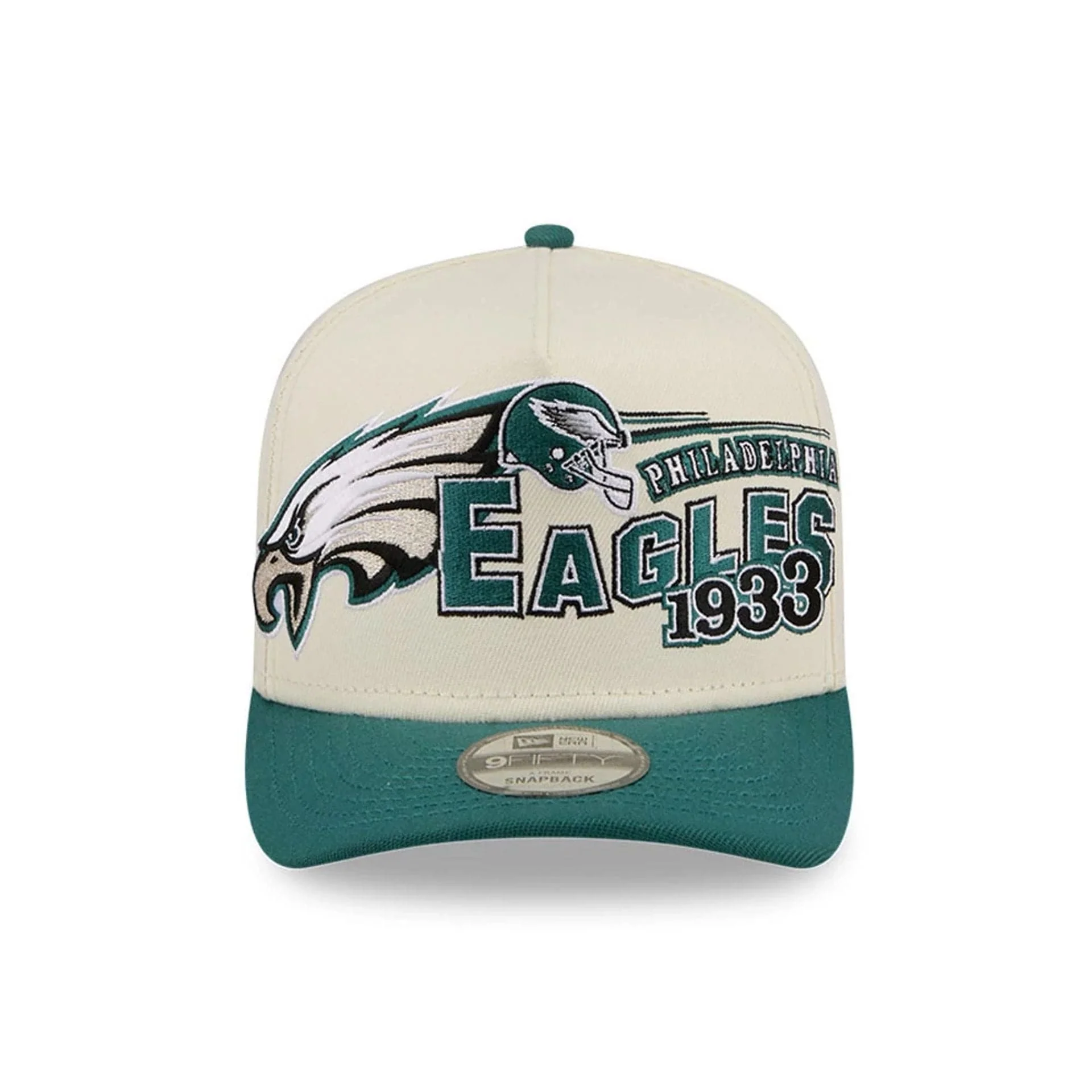 Philadelphia Eagles NFL Classic White 9FIFTY A-Frame Snapback Cap - Image 3