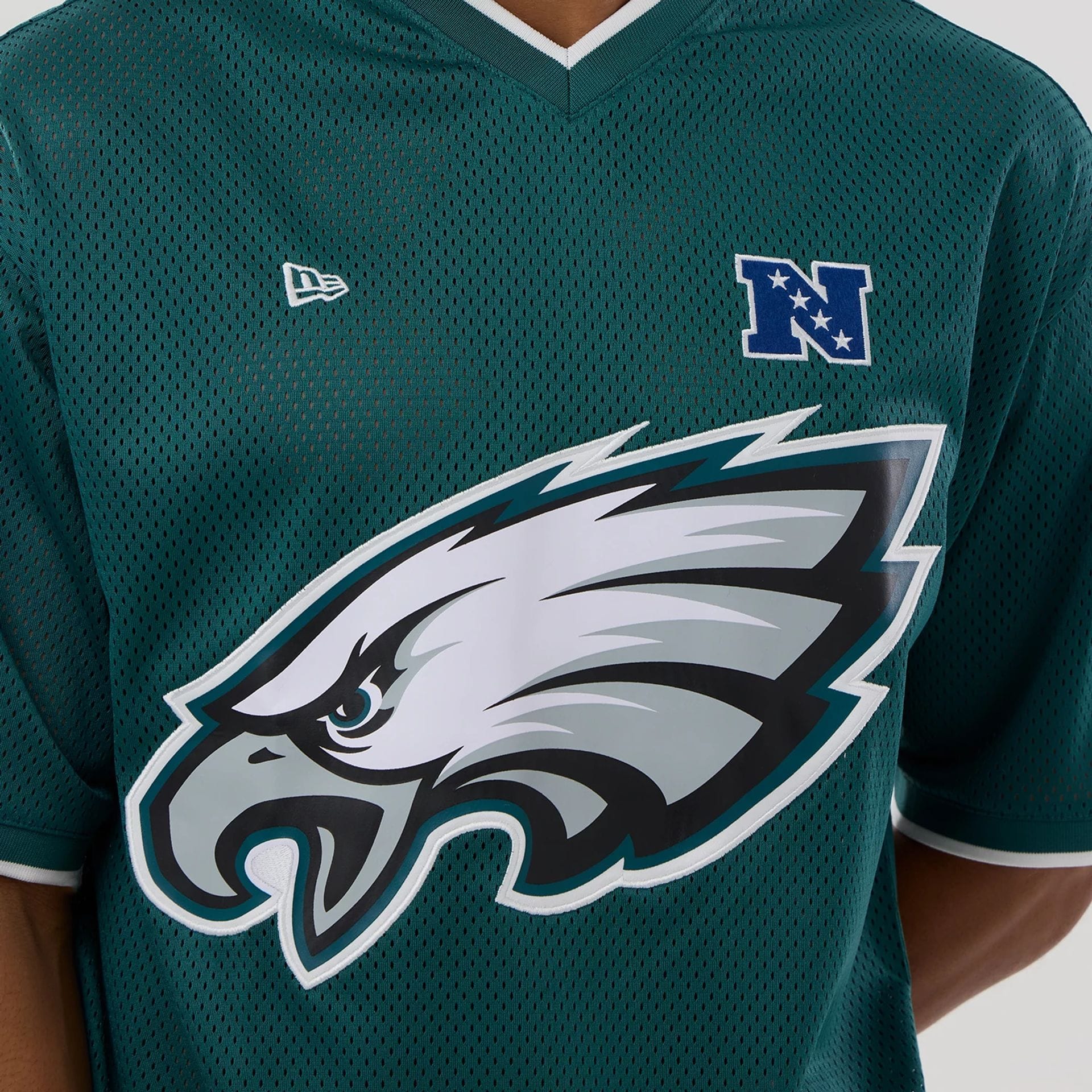 Philadelphia Eagles NFL Mesh Dark Green Oversized T-Shirt - Image 4