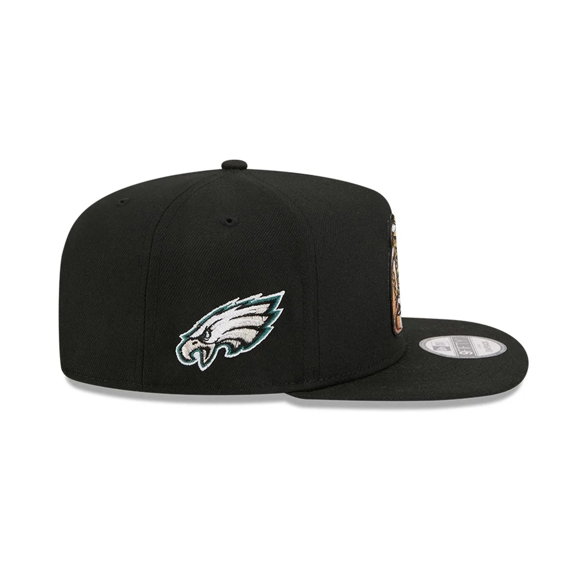 Philadelphia Eagles NFL Ring Black 9FIFTY A-Frame Snapback Adjustable Cap - Image 5