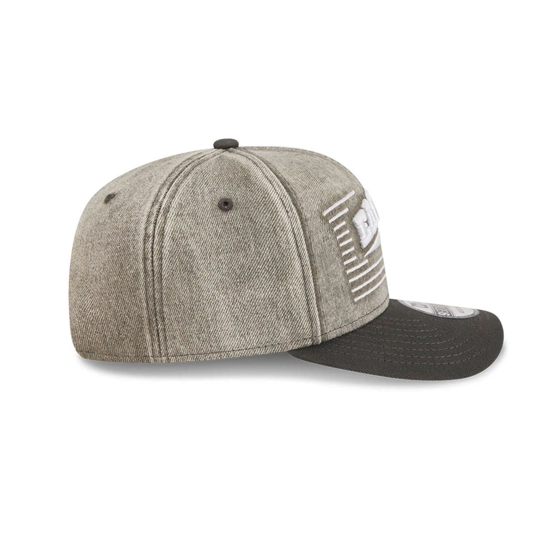 Philadelphia Eagles NFL Washed Denim Dark Grey 9SEVENTY Stretch Snap Cap - Image 5