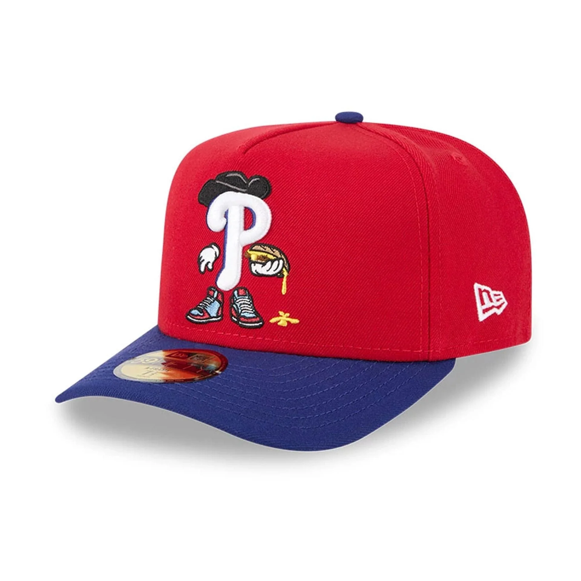 Philadelphia Phillies MLB Cartoon Red 59FIFTY A-Frame Fitted Cap - Image 4