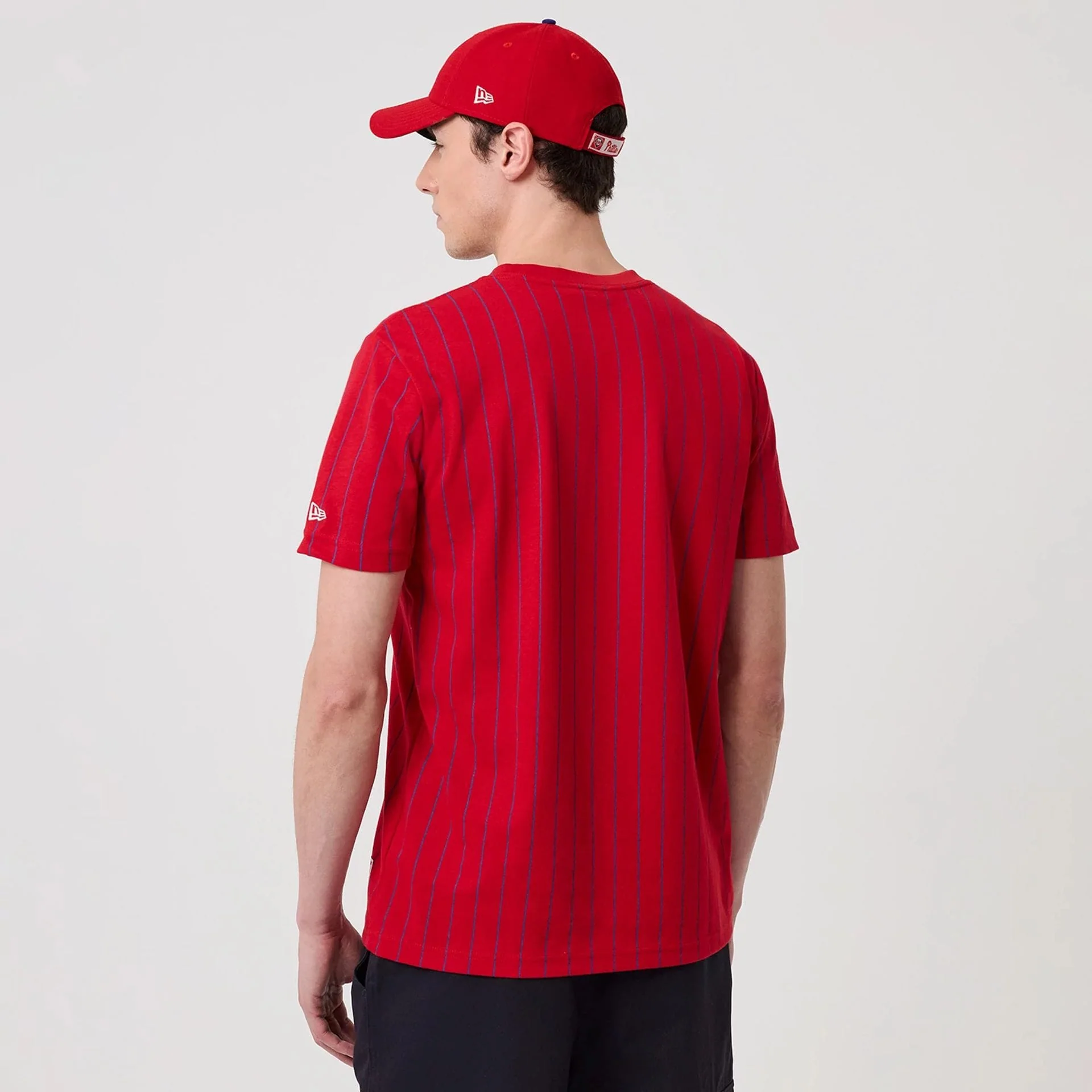 Philadelphia Phillies MLB Pinstripe Red T-Shirt - Image 2