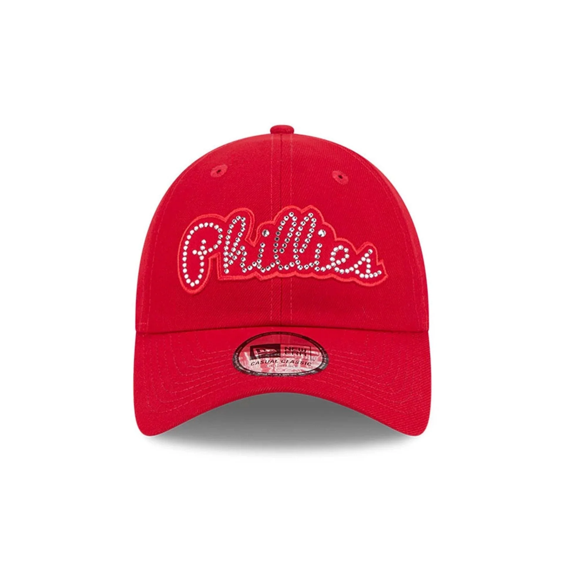Philadelphia Phillies MLB Rhinestone Red Casual Classic Adjustable Cap - Image 3