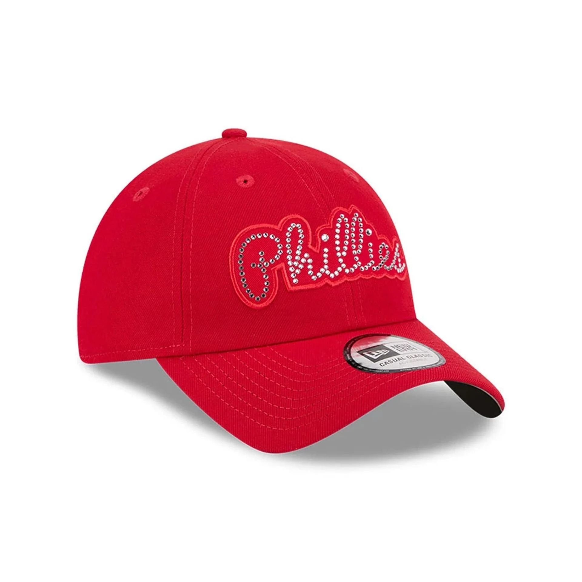 Philadelphia Phillies MLB Rhinestone Red Casual Classic Adjustable Cap - Image 4