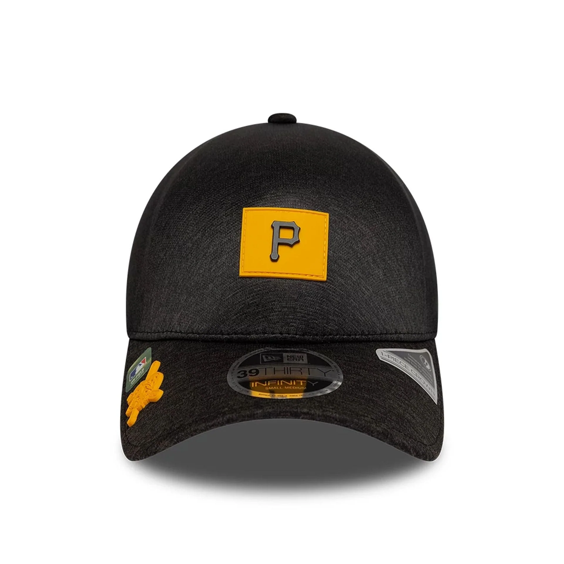 Pittsburgh Pirates MLB Clubhouse Black 39THIRTY Infinity Stretch Fit Cap - Image 2